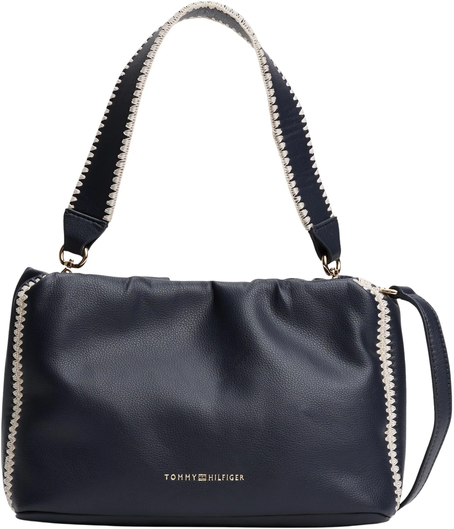 Tommy Hilfiger Donna Borsa a Spalla Soft Summer Mini Bucket Secchiello, Blu (Space Blue), Taglia Unica