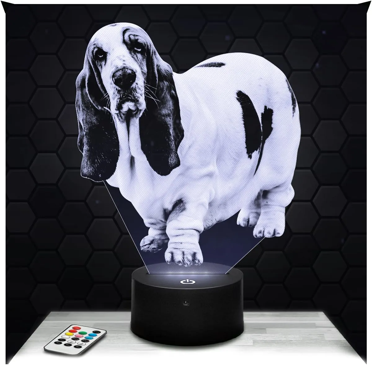 Lampe de chevet, Veilleuse Tactile Papillon Animal Lampe 3D LED illusion, Idée cadeau Noël anniversaire garçon et fille Lampe de nuit chambre d'enfant ou adulte