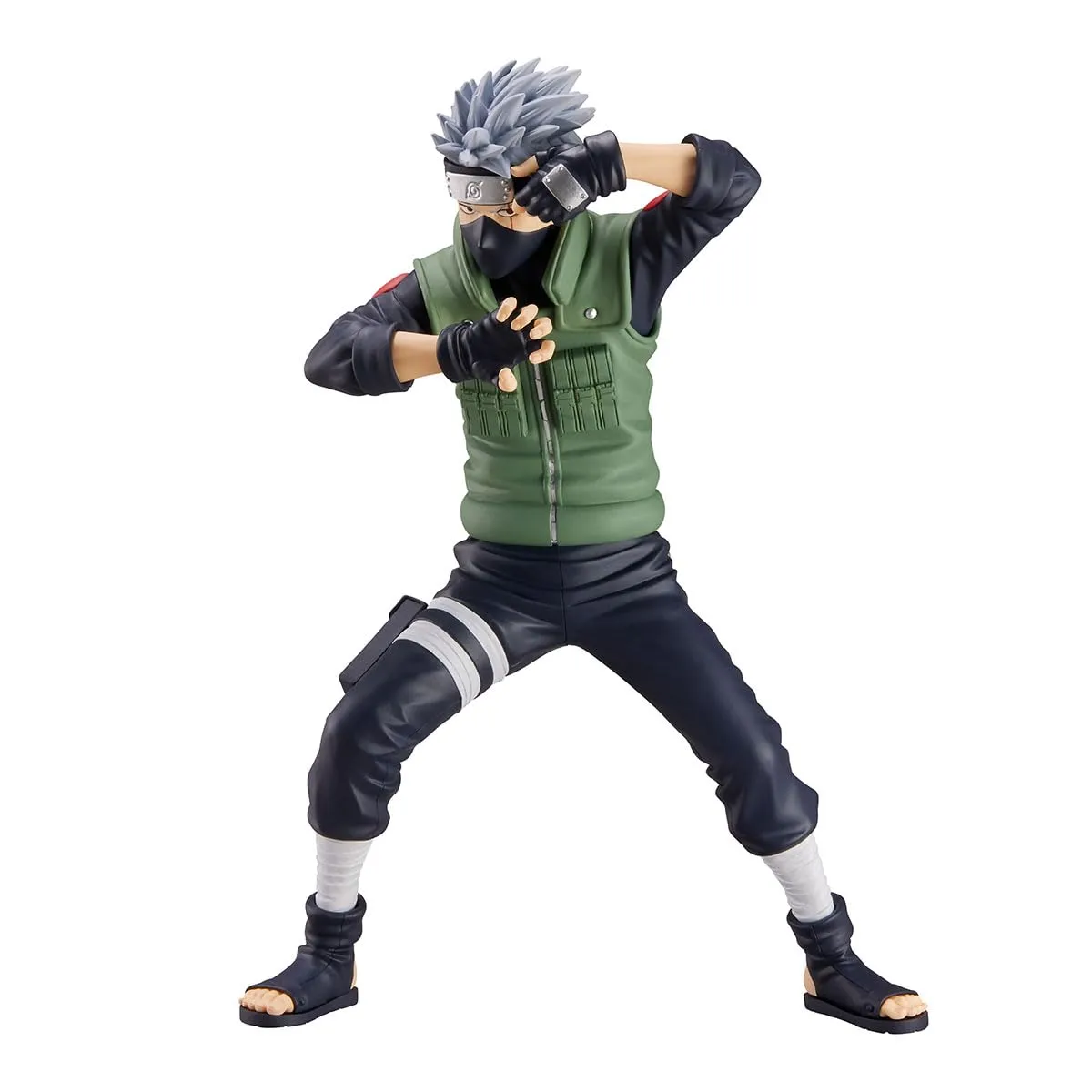Banpresto Kakashi Hatake Naruto Shippuden Action Figure da collezione grande 23 cm, multicolore, BP29063P, Optima per i fan degli anime