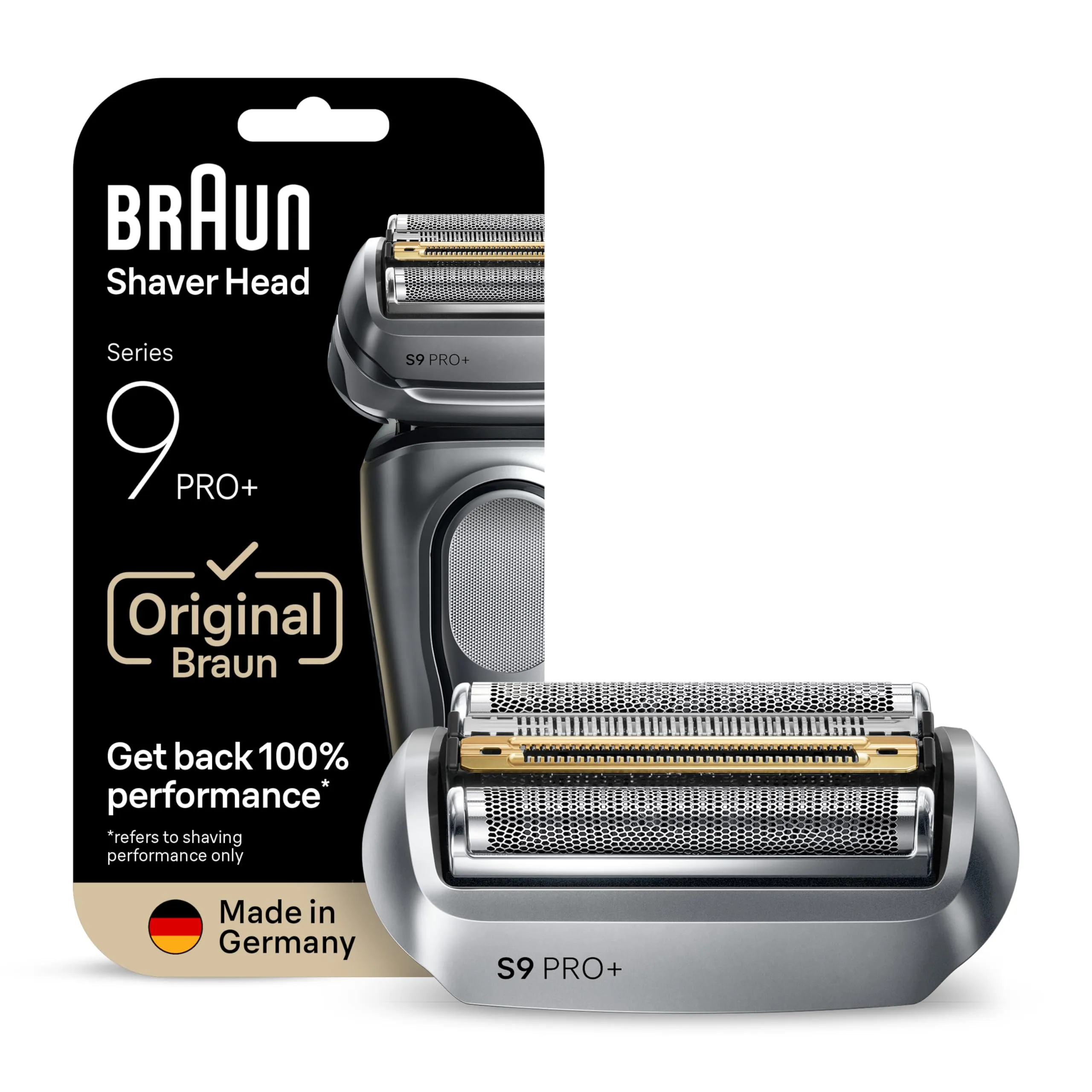 Braun Serie 9 PRO+ 96M, Testina Braun Serie 9 Originale per Rasoio Elettrico Barba, Recupera Il 100% Delle Prestazioni Del Tuo Regolabarba Uomo, Compatibile Con Tutti I Rasoi Series 9