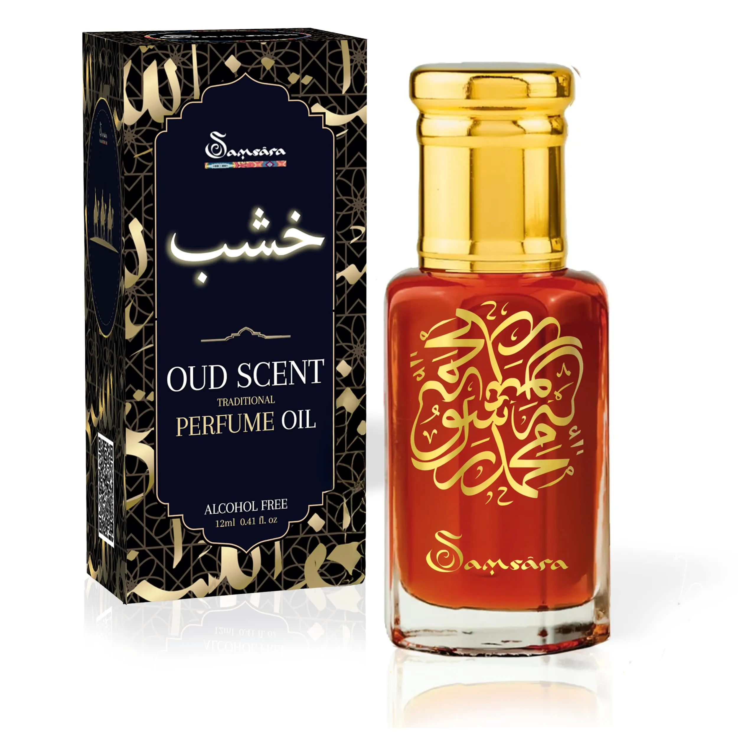 Profumo Arabo [Formato in Olio - Senza Alcol ] Profumo Arabo Donna e Uomo – Fragranza Intensa - Persistente - Naturale - Autentica | Oud per Corpo - Capelli - Tessuti | Zara QSR - 12 ml