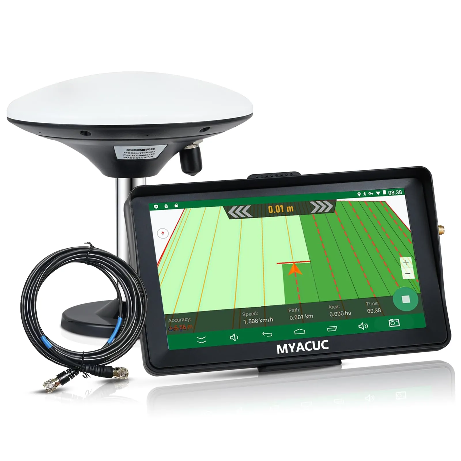 Navigatore Agricolo GPS per Trattore da 9 Pollici Adatto per Aratura e Semina Attività Agricole Posizionamento GPS Automatico