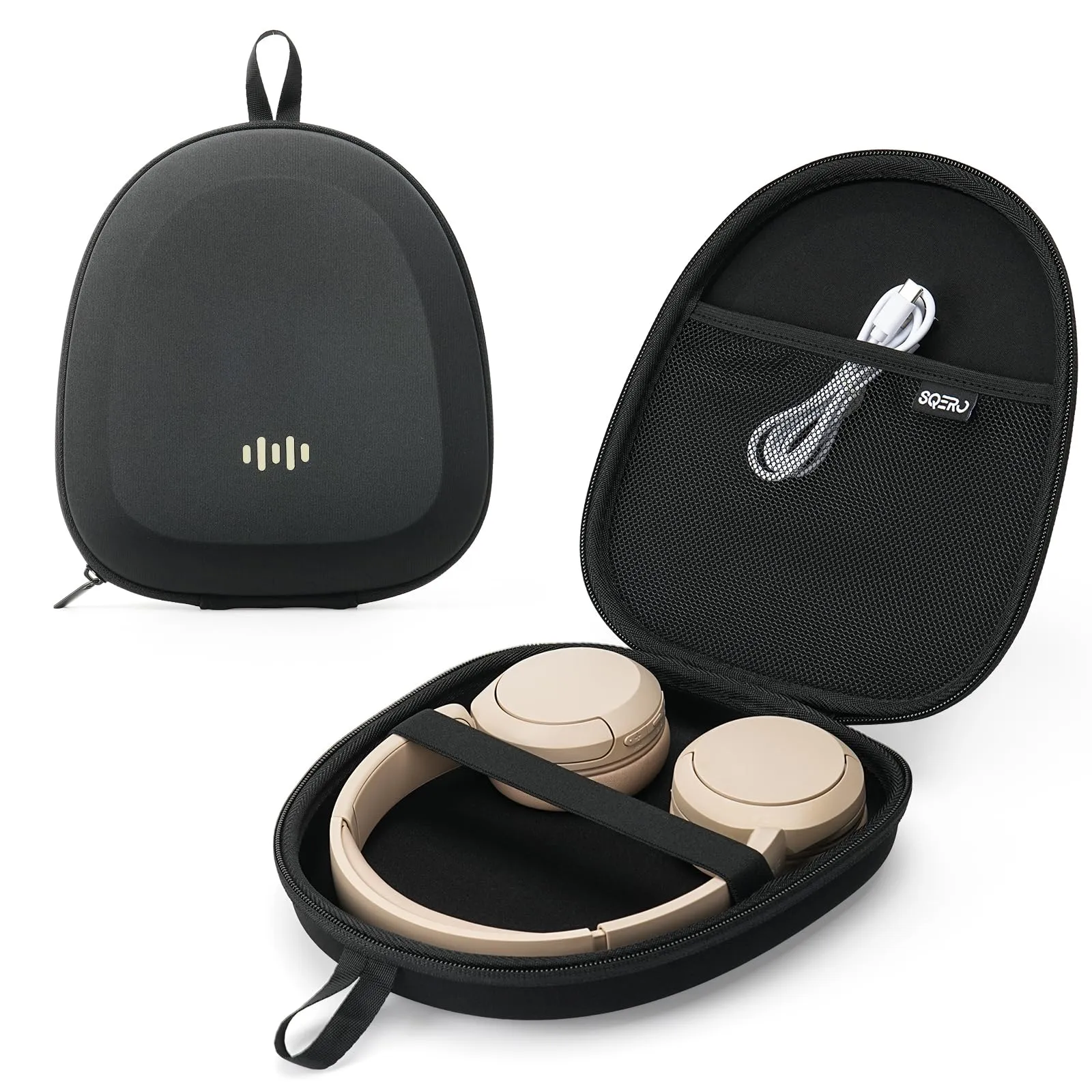 Custodia Rigida per Cuffie JBL/Sony/Soundcore/Bose/Philips TAH4209BK, Borsa Ultra Portatile, Universale per la Maggiore Parte Delle Cuffie Bluetooth Over-Ear