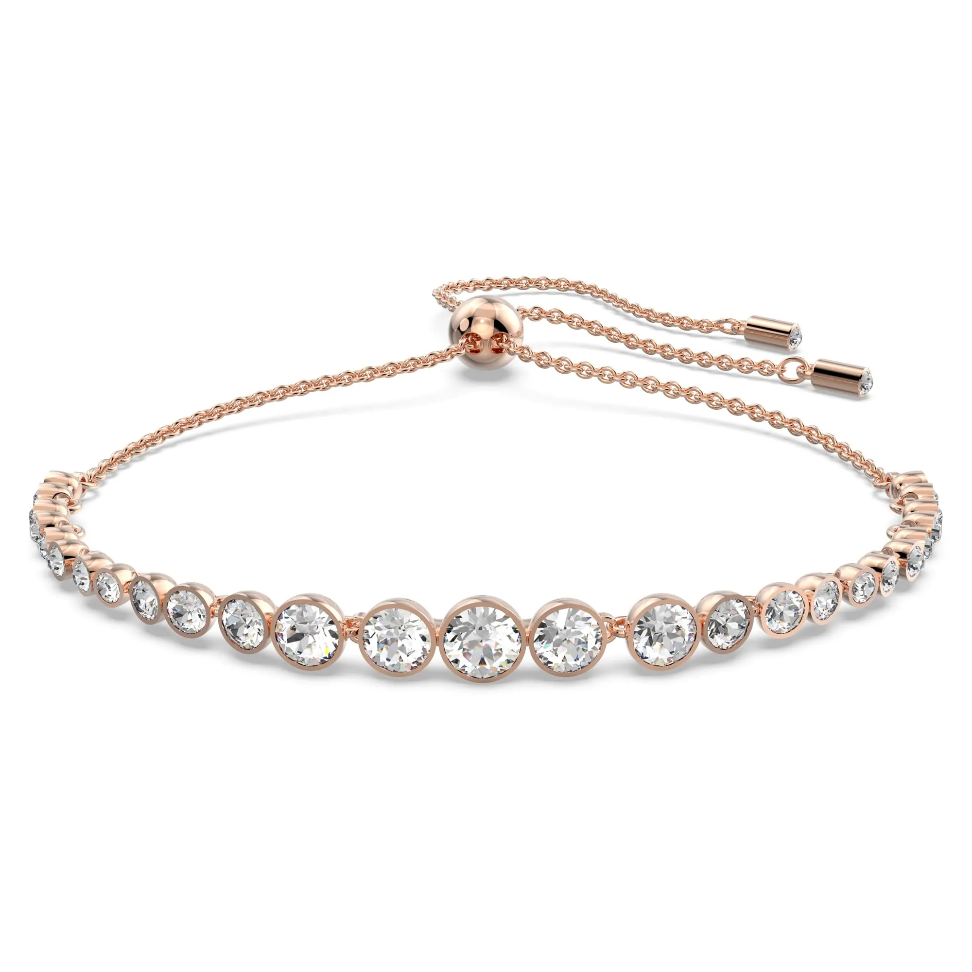 Swarovski Braccialetto Imber Emily, Bianco, Placcato color oro rosa