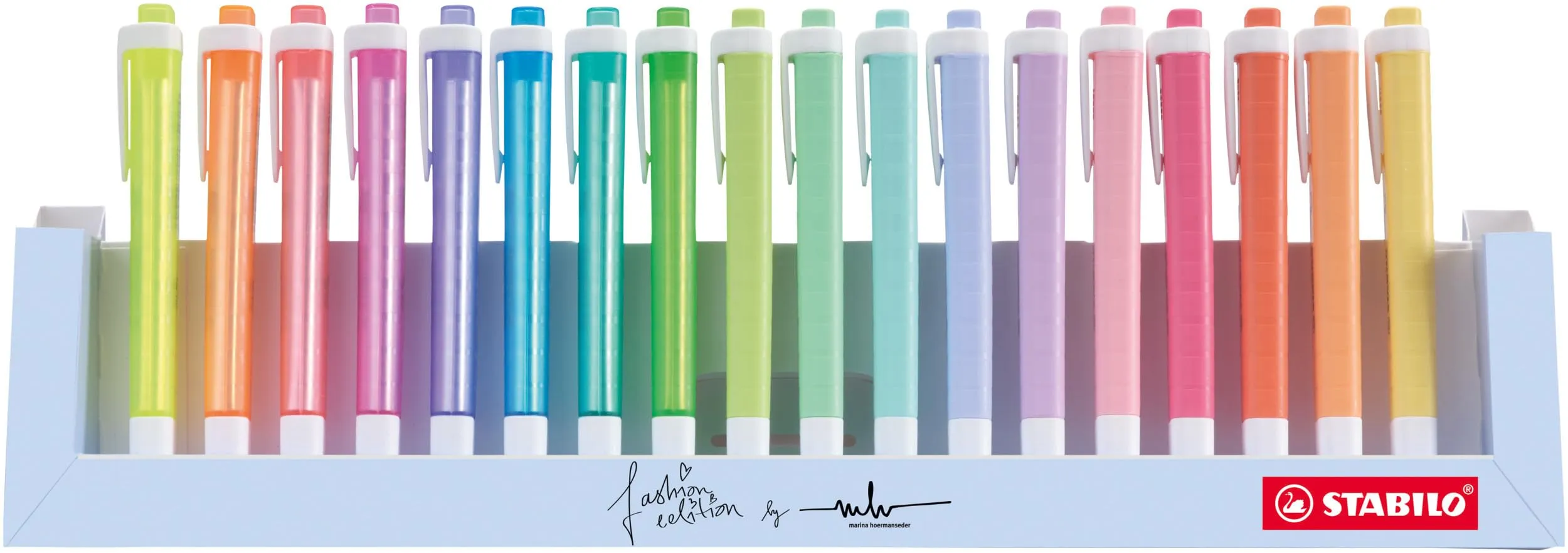 Evidenziatore - STABILO swing cool Desk-Set - 18 Colori Assortiti 8 NEON + 10 Pastel