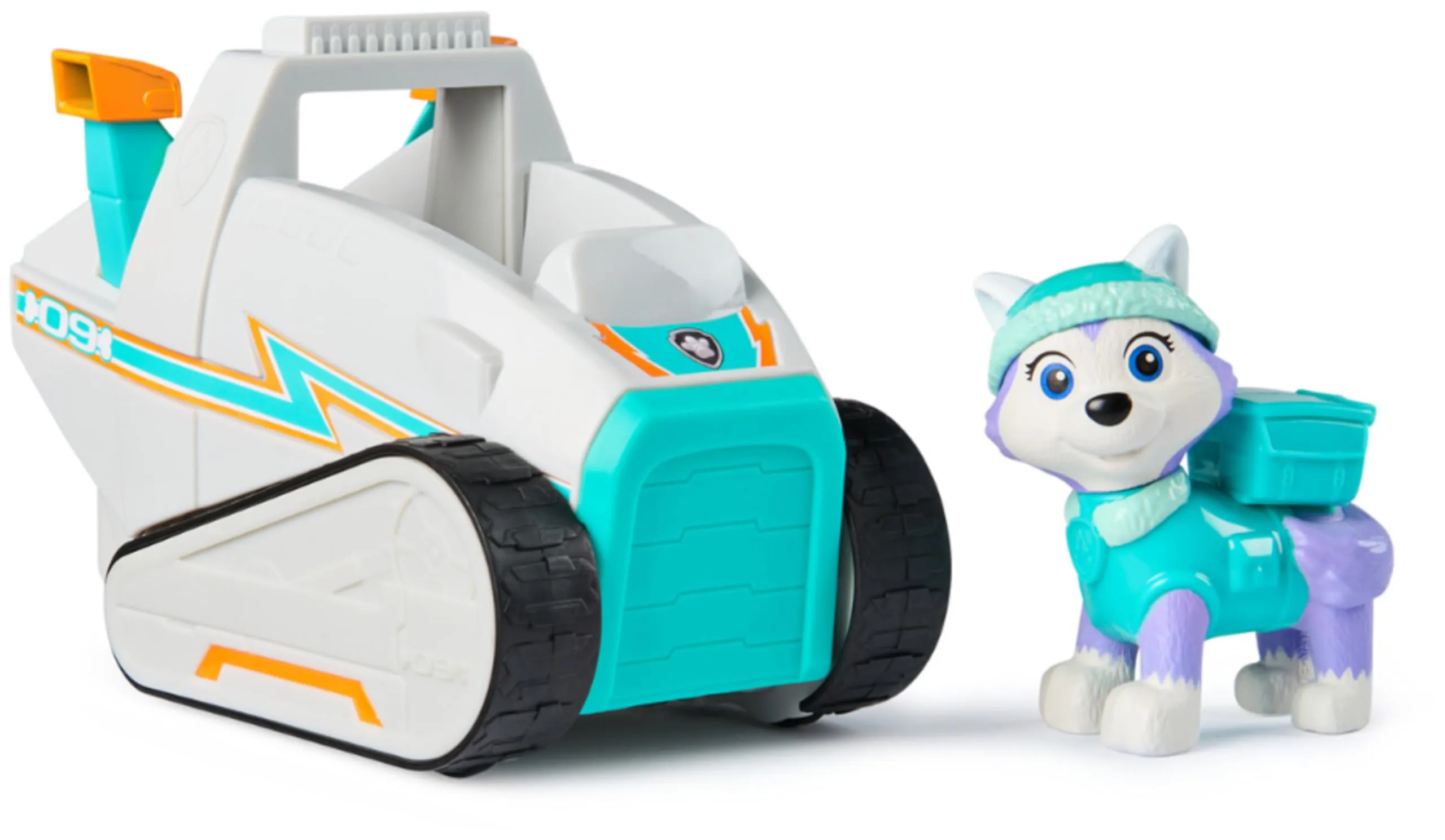 Paw Patrol, spazzaneve di Everest 2025, veicolo giocattolo con action figure da collezione, giocattoli orientati alla sostenibilità per bambini e bambine dai 3 anni in su