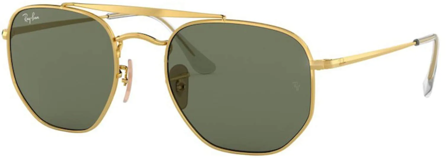 Ray-Ban 0rb3648 001 54 Occhiali da Sole, Oro (Gold/Green), Taglia Unica Unisex-Adulto