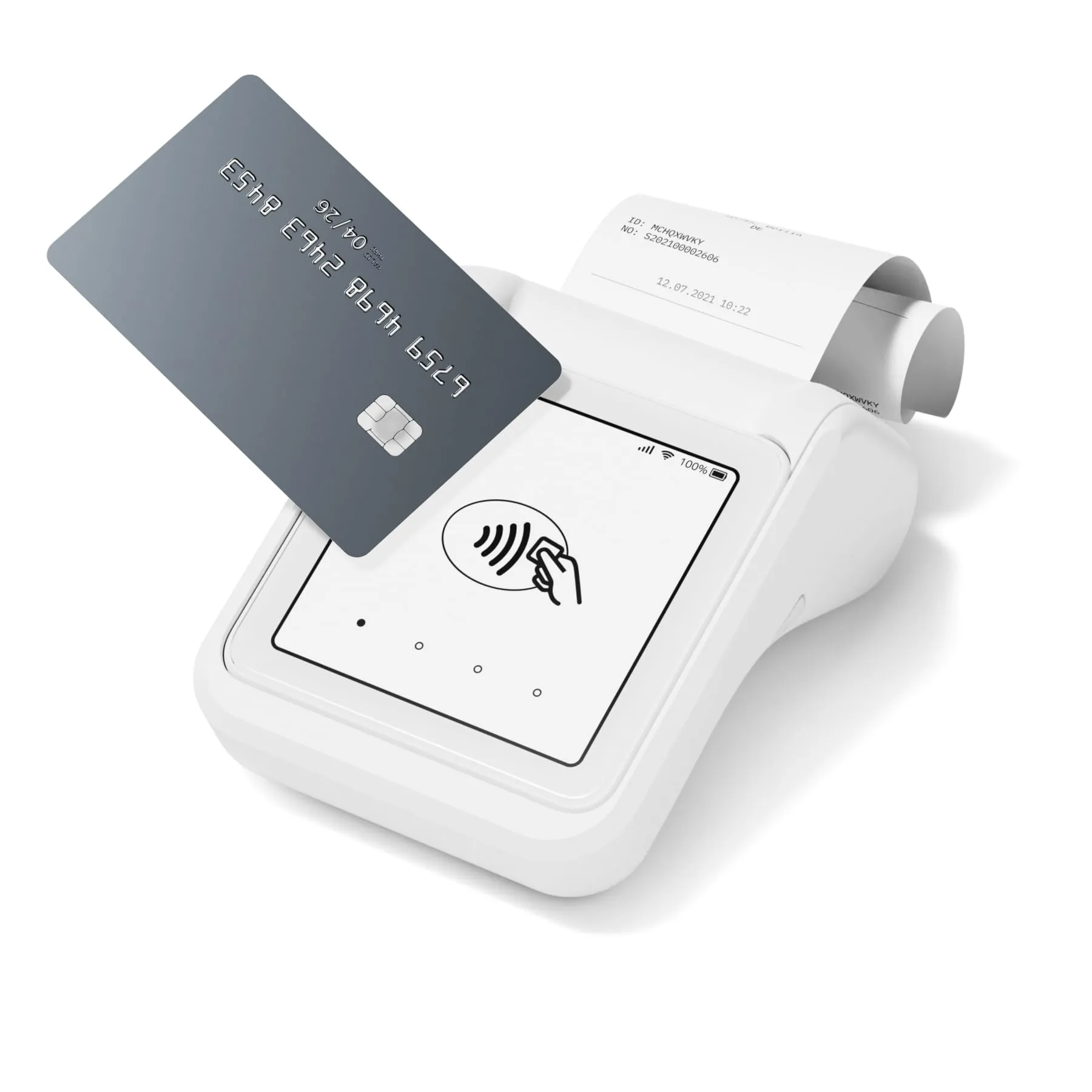SumUp Solo con Stampante Bluetooth Integrata, Sistema di Pagamento Professionale con Base di Ricarica, Compatibile con Dispositivi Bluetooth