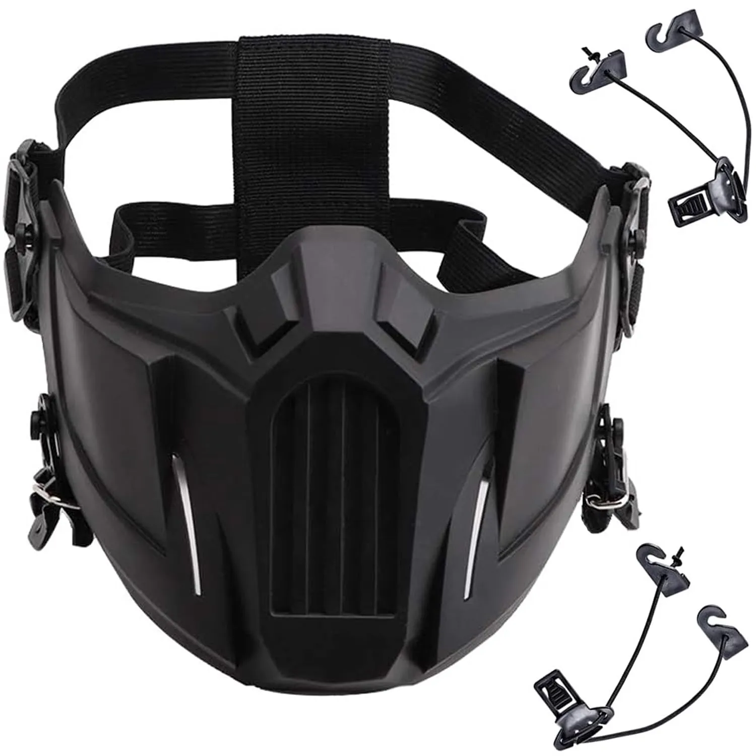 Lishuyeh Maschera softair Paintball Mezza maschera facciale Maschera tattica antiappannamento Protezione per Halloween Cosplay Movie Props Paintball CS Game Caccia e altre attività all'aperto