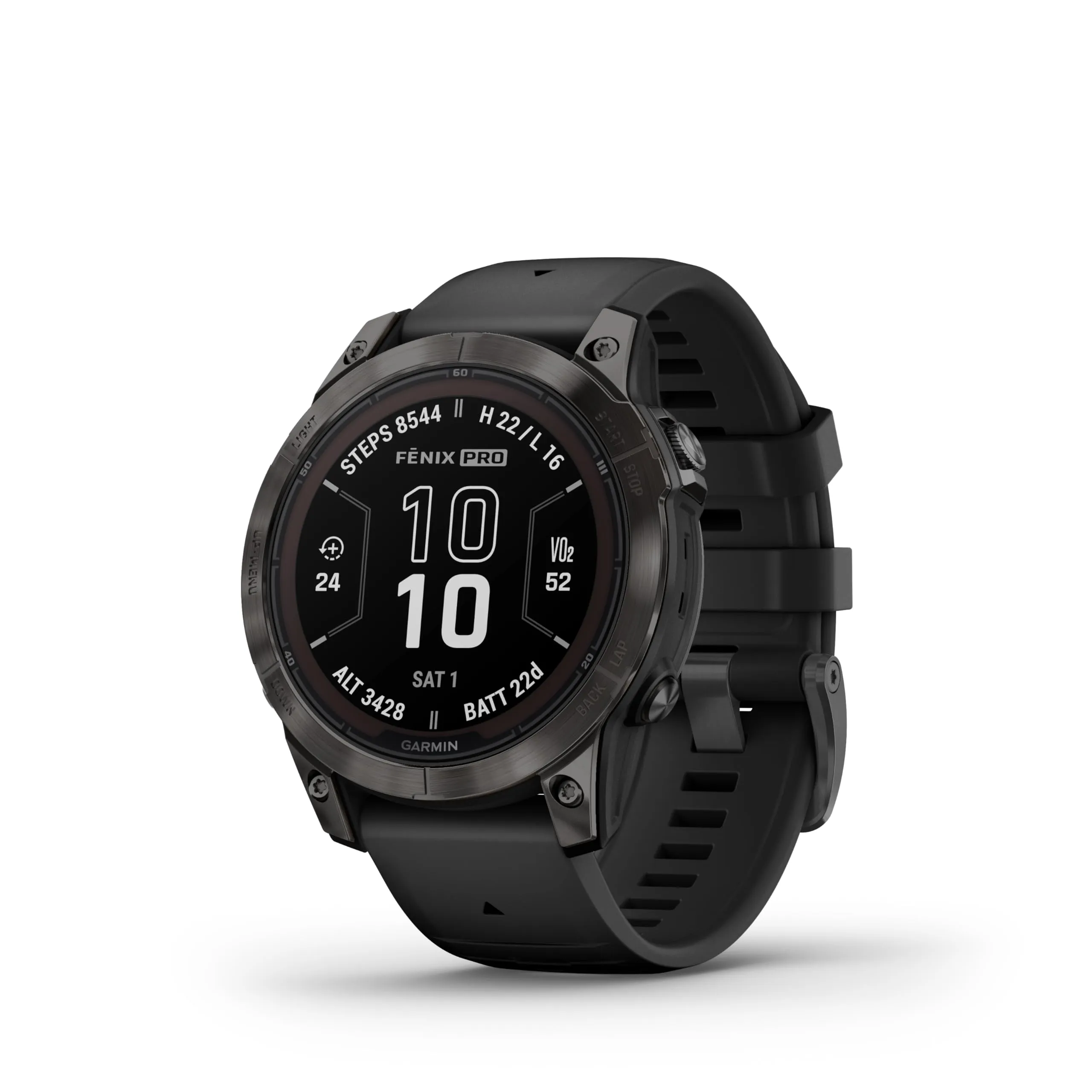 Garmin fēnix 7 Pro Solar, Smartwatch, Ricarica solare, 47mm, Torcia LED, Touchscreen 1,3", +30 Sport, GNSS multi-band, SpO2, Mappe, Musica, Autonomia 22 giorni (Slate Gray & Black) (Ricondizionato)
