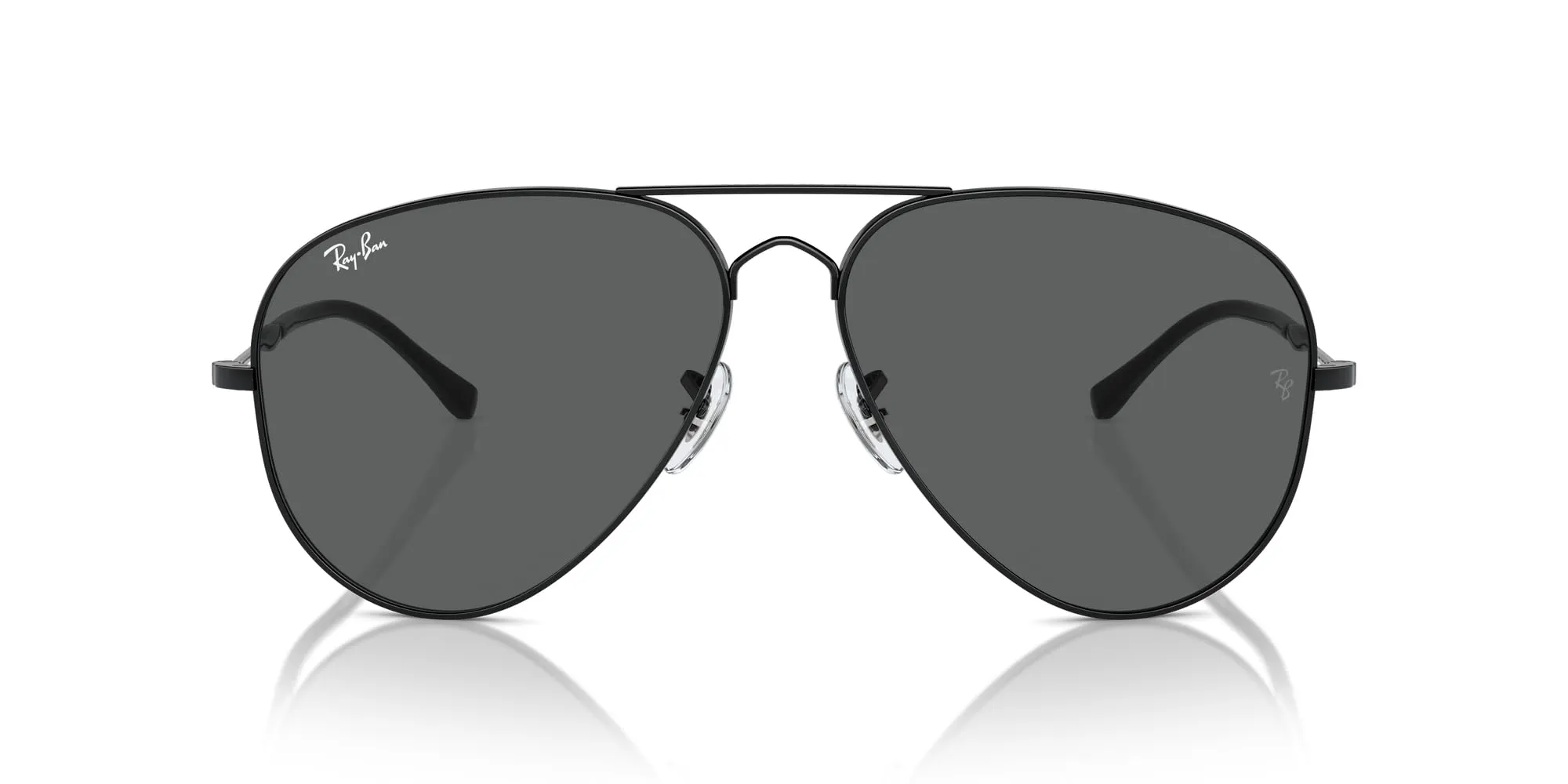 Ray-Ban Rb3825 - Occhiali da sole Old Aviator, Nero/Grigio scuro, 62 mm