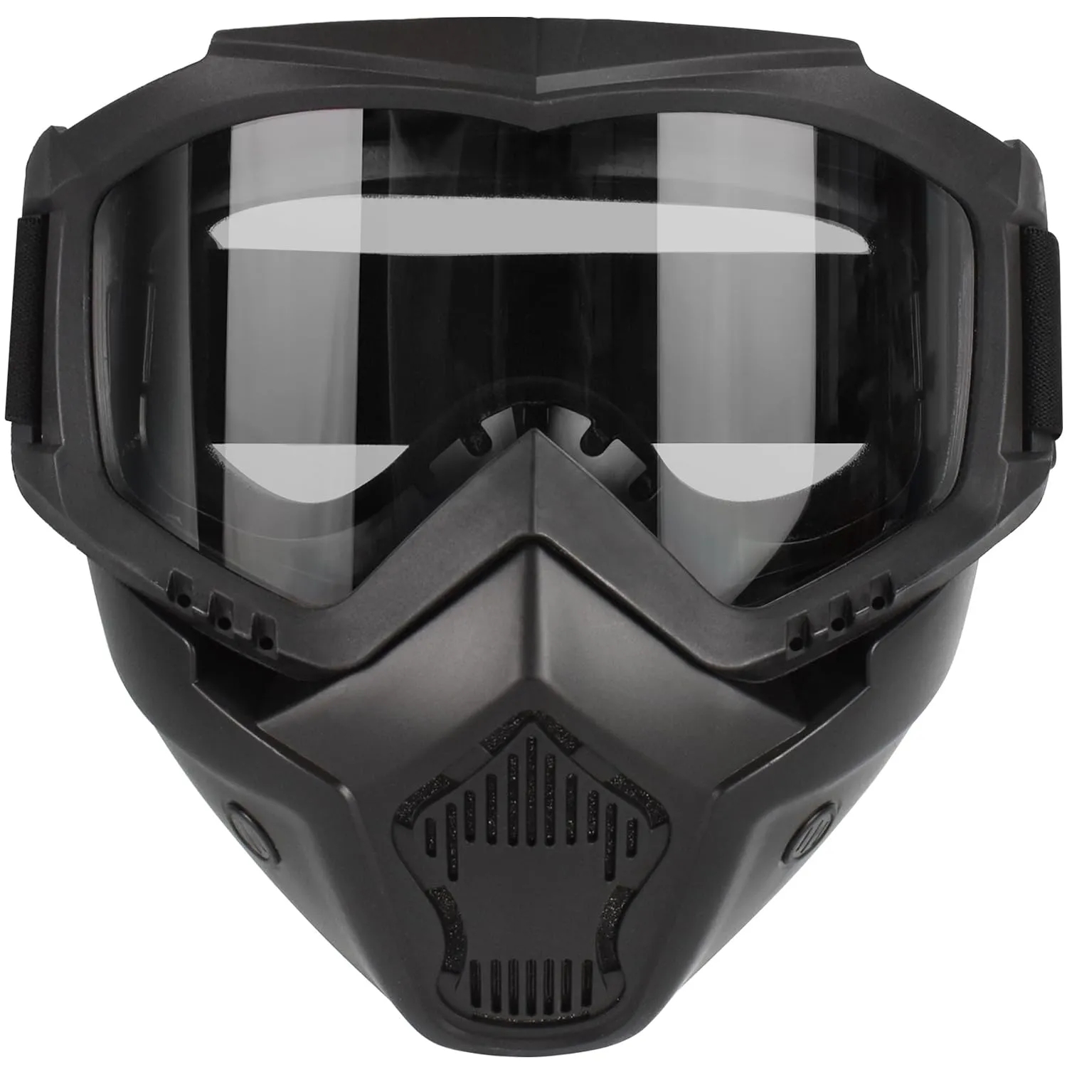 Lishuyeh Maschera softair Maschera da moto Maschera da paintball Maschera tattica antiappannamento con protezione per gli occhi per il motociclismo Halloween Cosplay Movie Props Paintball CS Game