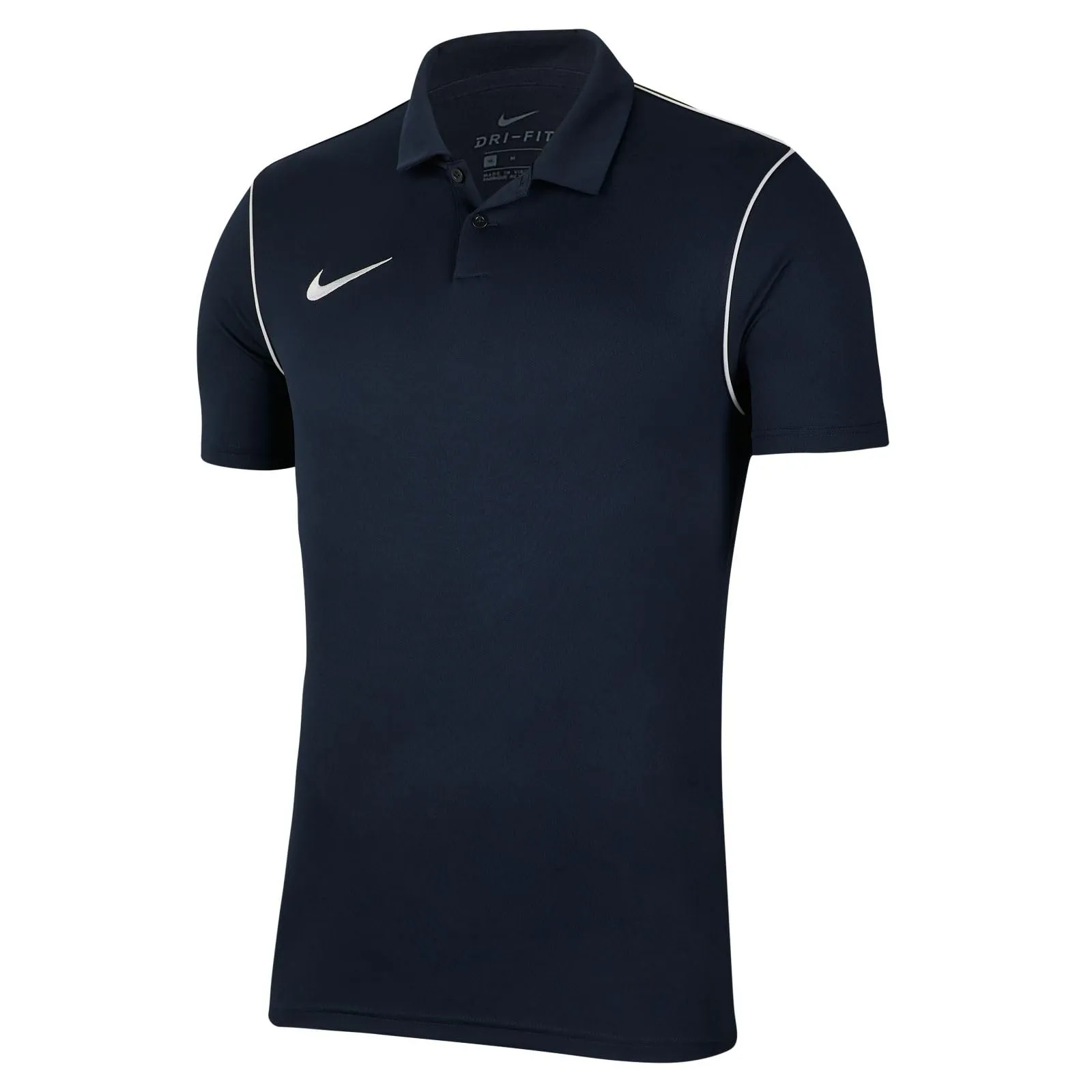 NIKE BV6879-410 Dri-Fit Park Polo Uomo Obsidian/White/White L