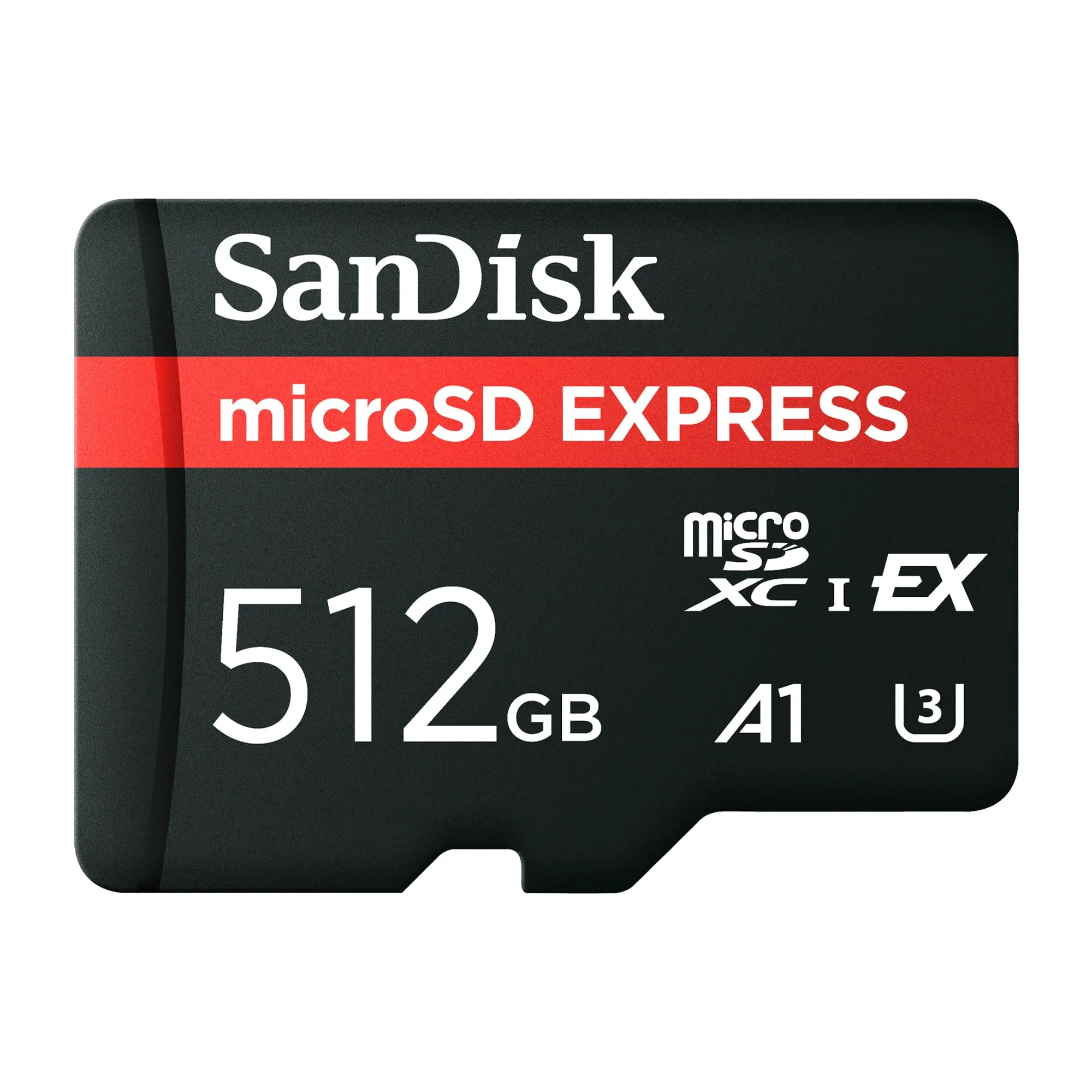SanDisk Scheda microSD Express da 512 GB, velocità di lettura fino a 880 MB/s, velocità di scrittura fino a 650 MB/s, velocità di scrittura sostenuta di 220 MB/s, classi U3, C10