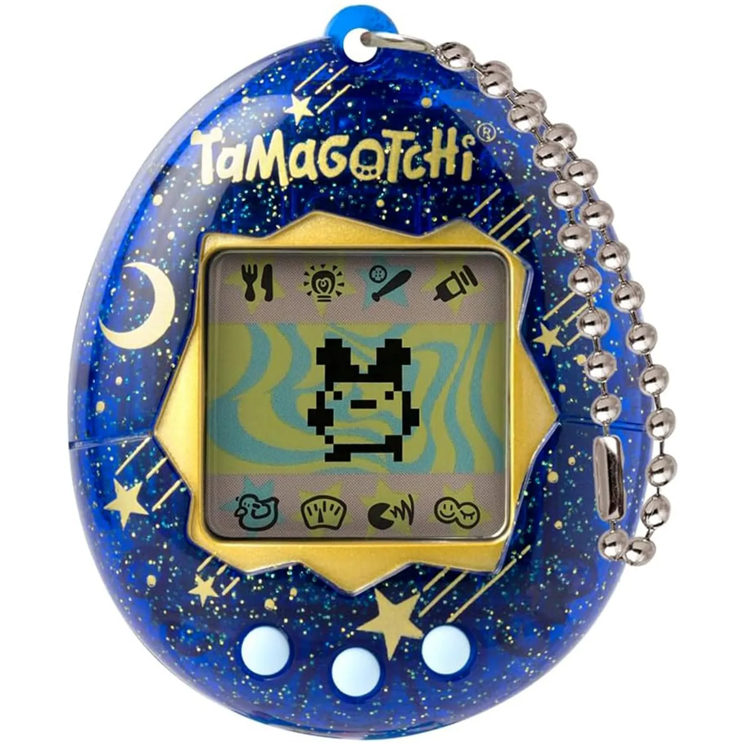 Bandai - Tamagotchi - Tamagotchi Originale - Starry Night - Animale Elettronico virtuale con schermo a colori, e giochi - Animale interattivo - Giocattolo per bambini 8 anni e + in italiano - 42970