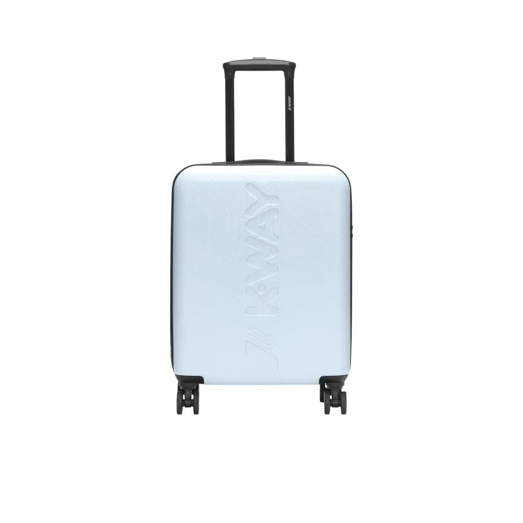 K-way K-AIR Trolley cabina rigido da viaggio, dimensioni perfette per essere trasportato in cabina. L'accessorio presenta quattro ruote per la massima libertà di movimento, due tasche con zip all'int.
