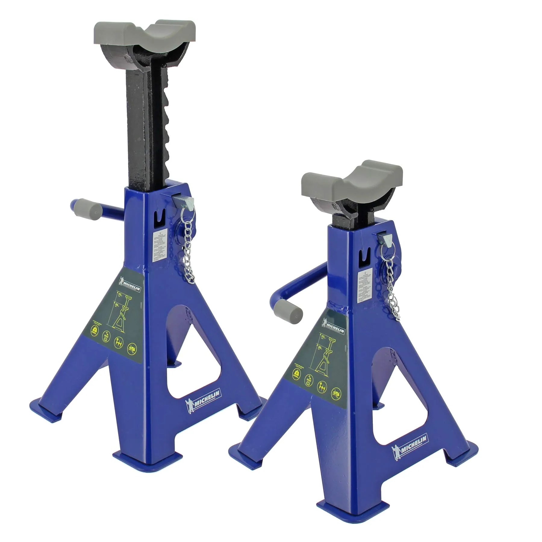 MICHELIN 2 cavaletti auto treppiedi a cremagliera 2 tonnellate