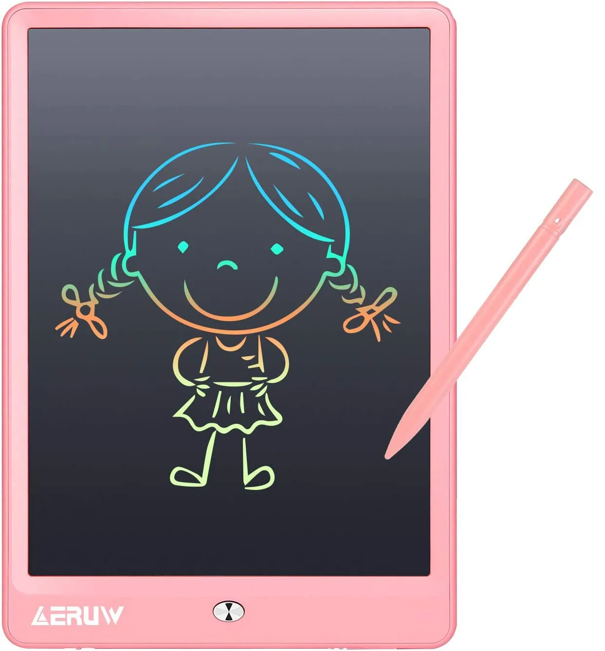Tavoletta Grafica LCD Scrittura Colorato 10 Pollici, Schermo Doodle Tavolo da Disegno Elettronica Tavoletta per Scrittura Regalo per Bambini Lavagna Portatile da Ufficio Drawing Pad -Rosa