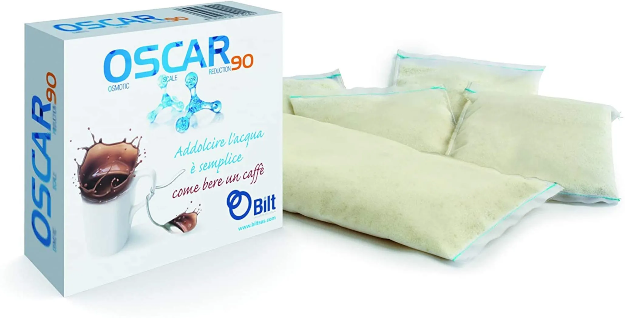 Sacchetto filtro OSCAR 90 OEM | indipendente dal sistema | decalcificazione | addolcitore | macchina da caffè | Serbatoio acqua (2, 90)
