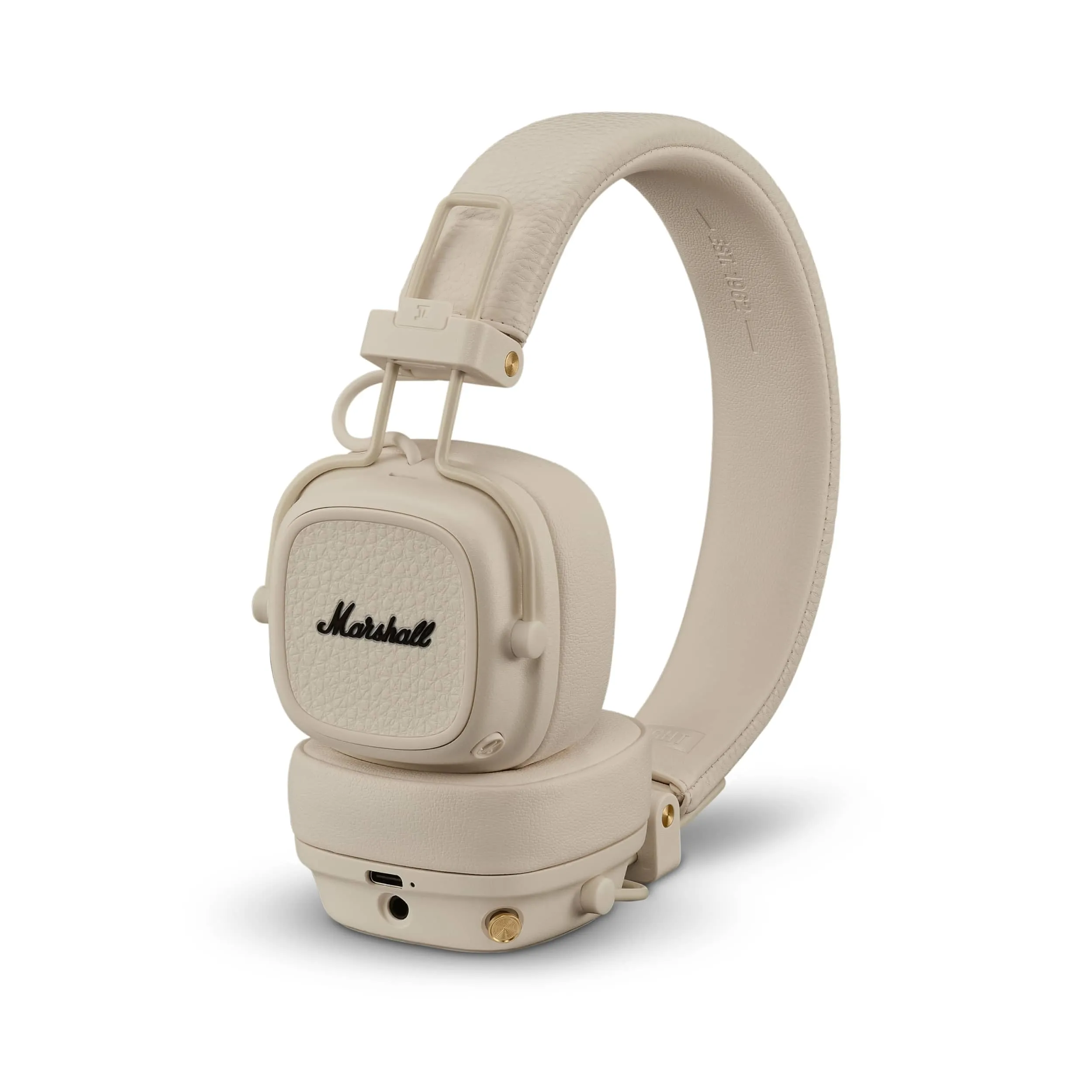Marshall Major V Cuffie Wireless Bluetooth, 100 ore di riproduzione - Crema