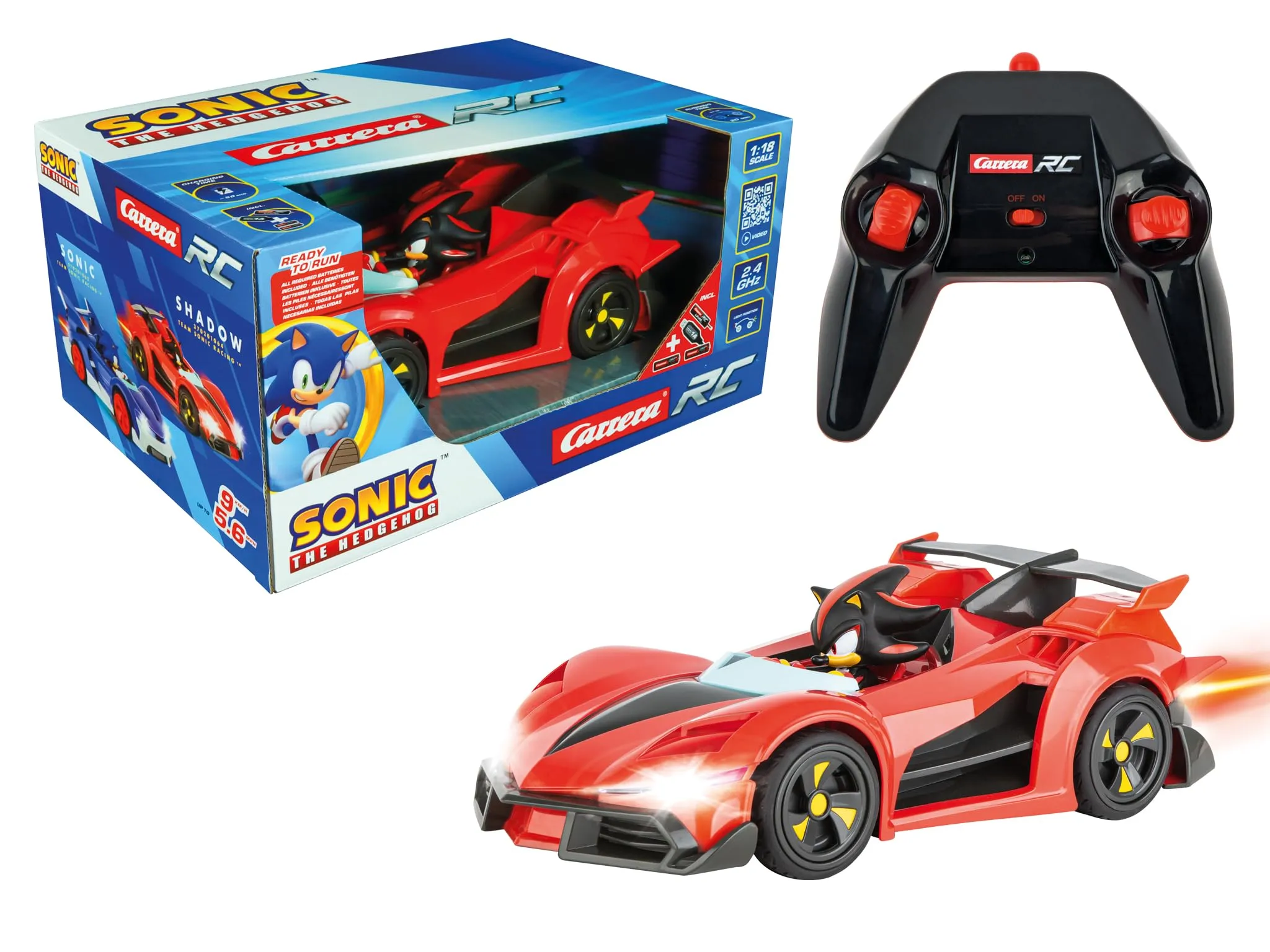 Carrera - 370201064-2.4GHz Team Sonic Racing - Shadow (versione ad alte prestazioni)