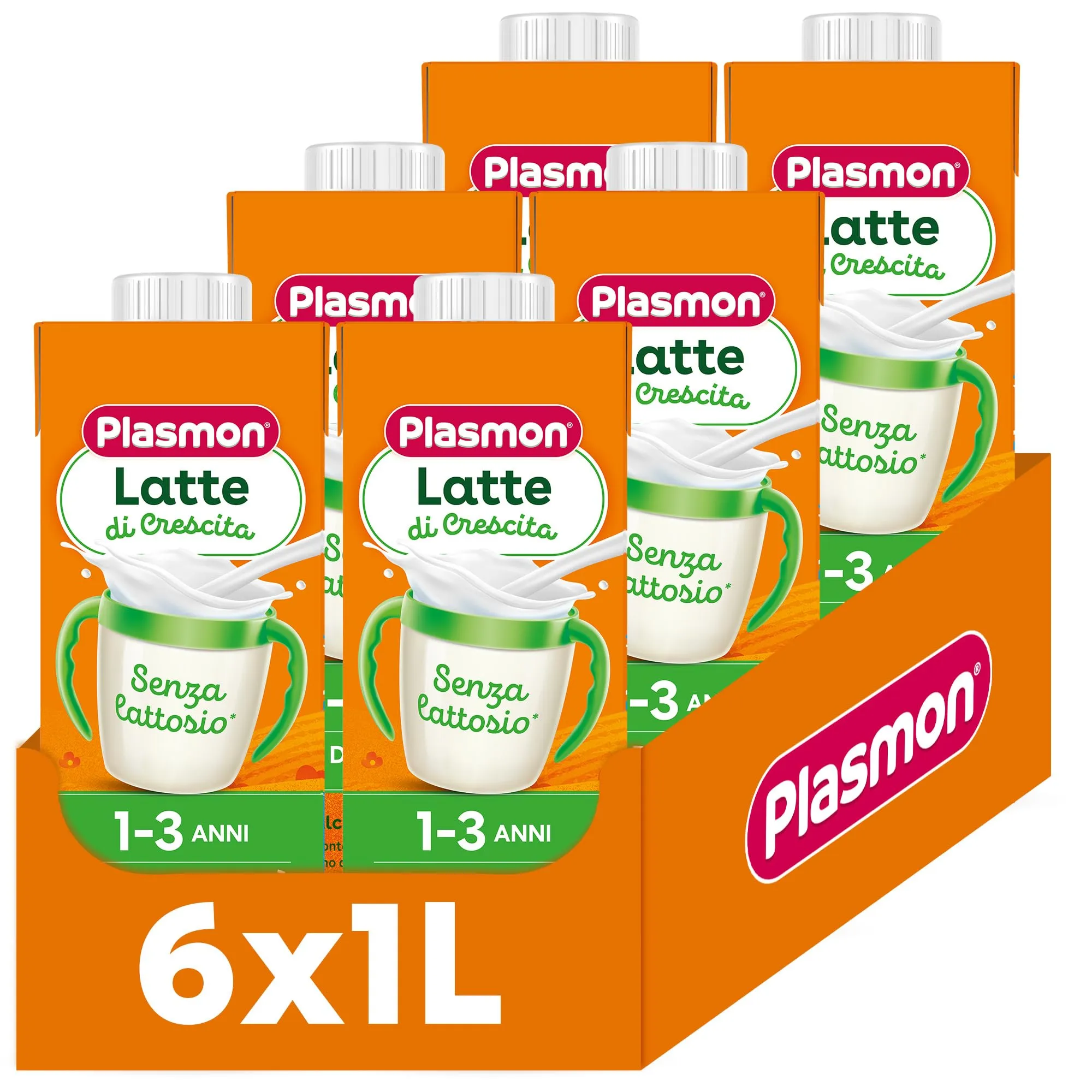 Plasmon Latte Nutrimune Liquido Alta Digeribilità 12-36 mesi - 1 L (6 Pezzi)
