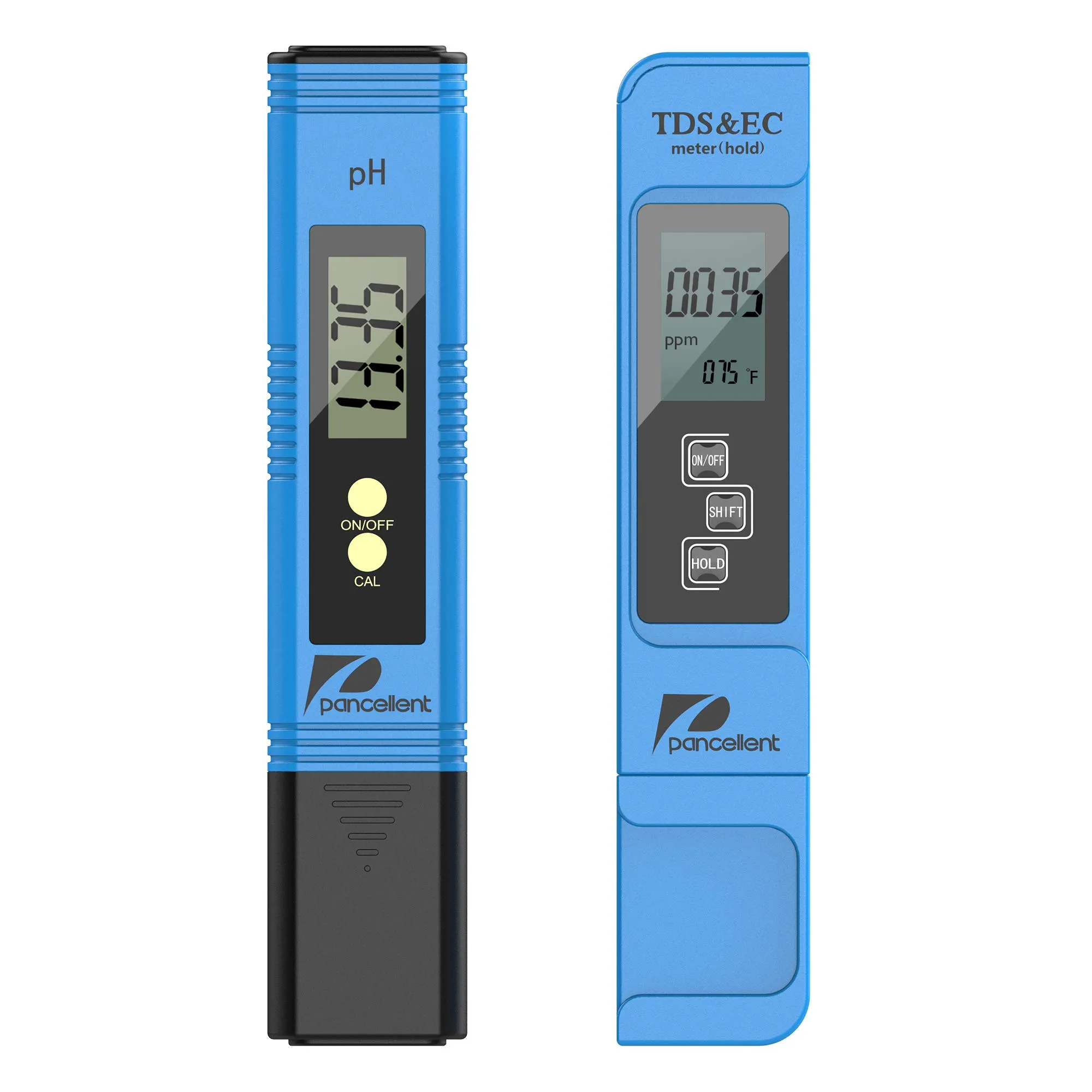 Pancellent Misuratore di qualità dell'Acqua TDS PH EC Temperatura 4 in 1 Set per Coltura idroponica, acquari, Acqua Potabile, Sistema RO, laghetto e Piscina
