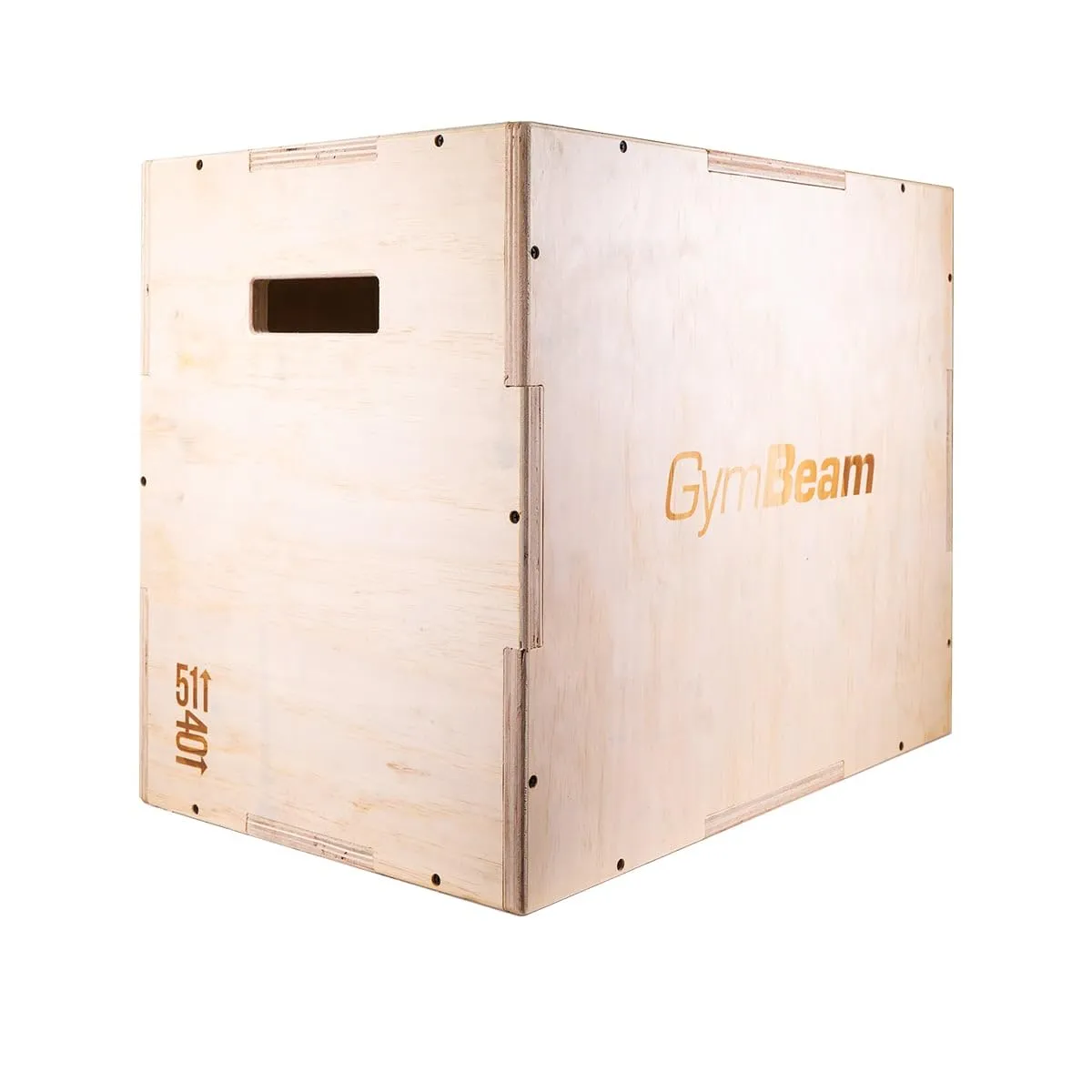 GymBeam Plyo Box 40 x 51 x 61 cm, Scatola Pliometrica in Legno, Attrezzo per la Palestra in Casa, Box Pliometrica, Box Pliometrico, Attrezzatura Fitness per Sviluppare Stabilità, Forza e Dinamicità
