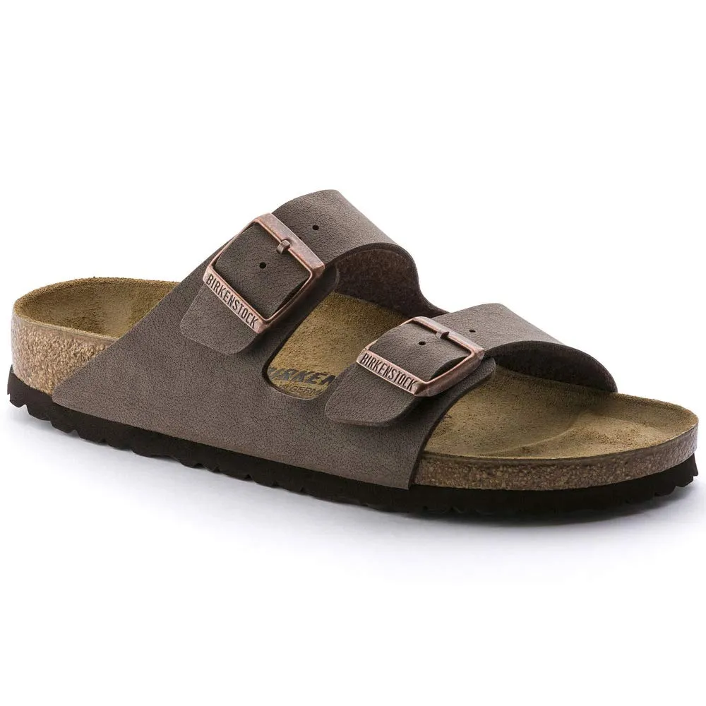 Birkenstock Arizona Birko-Flor Nubuck, Sandali Unisex-Adulto, Marrone (Mocca), 37 EU