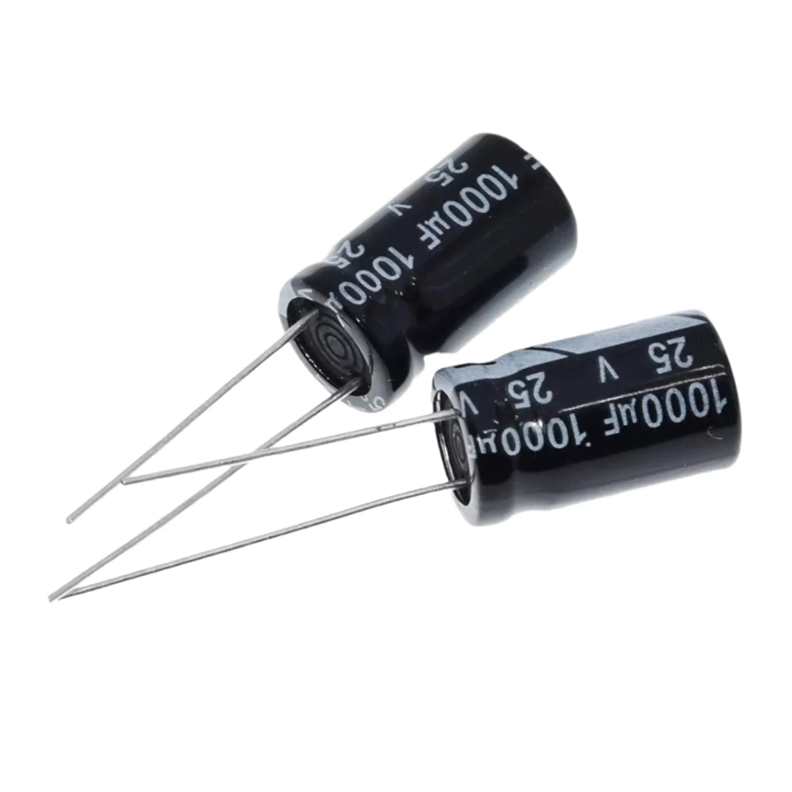 EFARMA Condensatori elettrolitici, 50 condensatori elettrolitici in Alluminio da 25 V 1000 uF, Dimensioni 10x17 mm