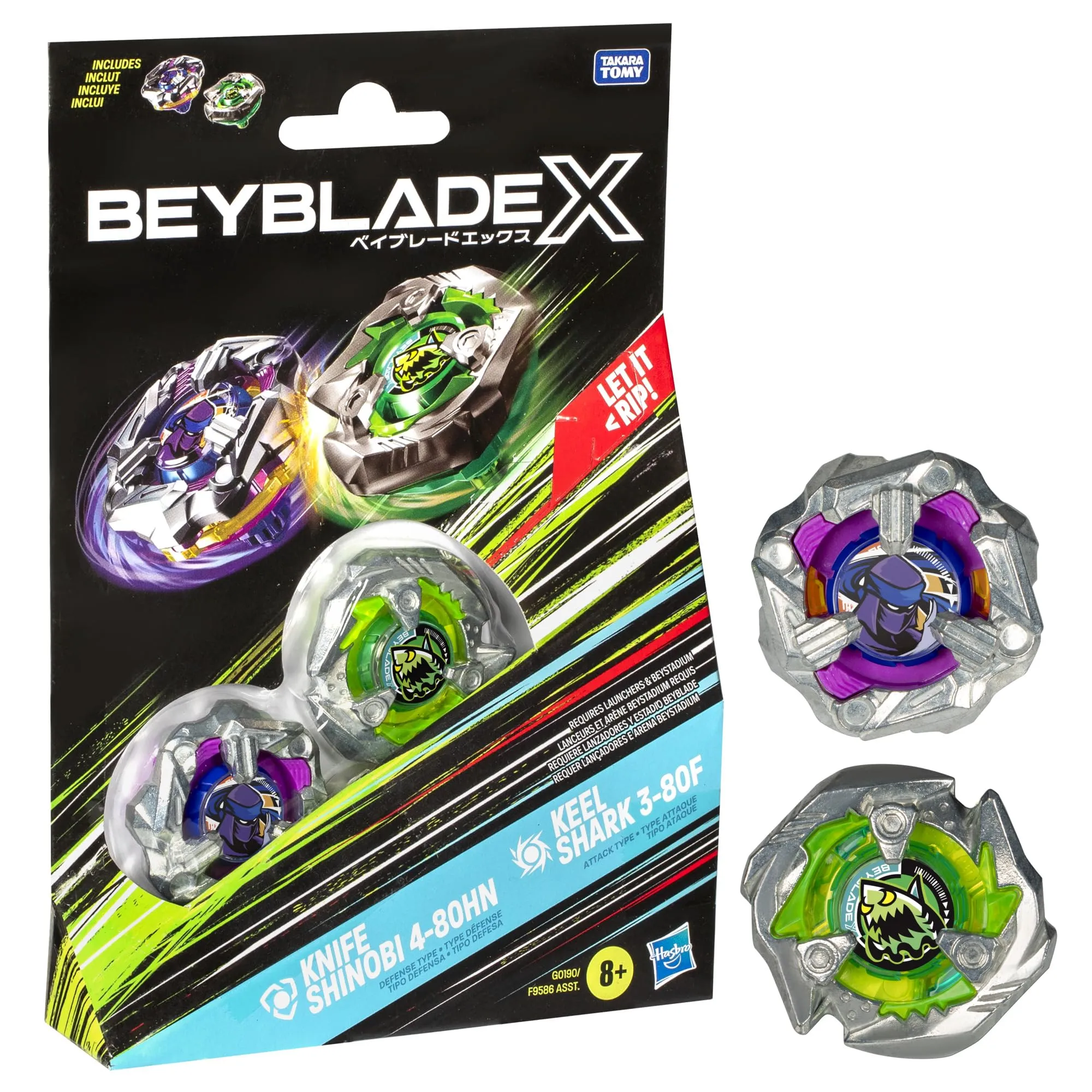 Hasbro Beyblade BEY BBX Knife Shinobi Keel Shark