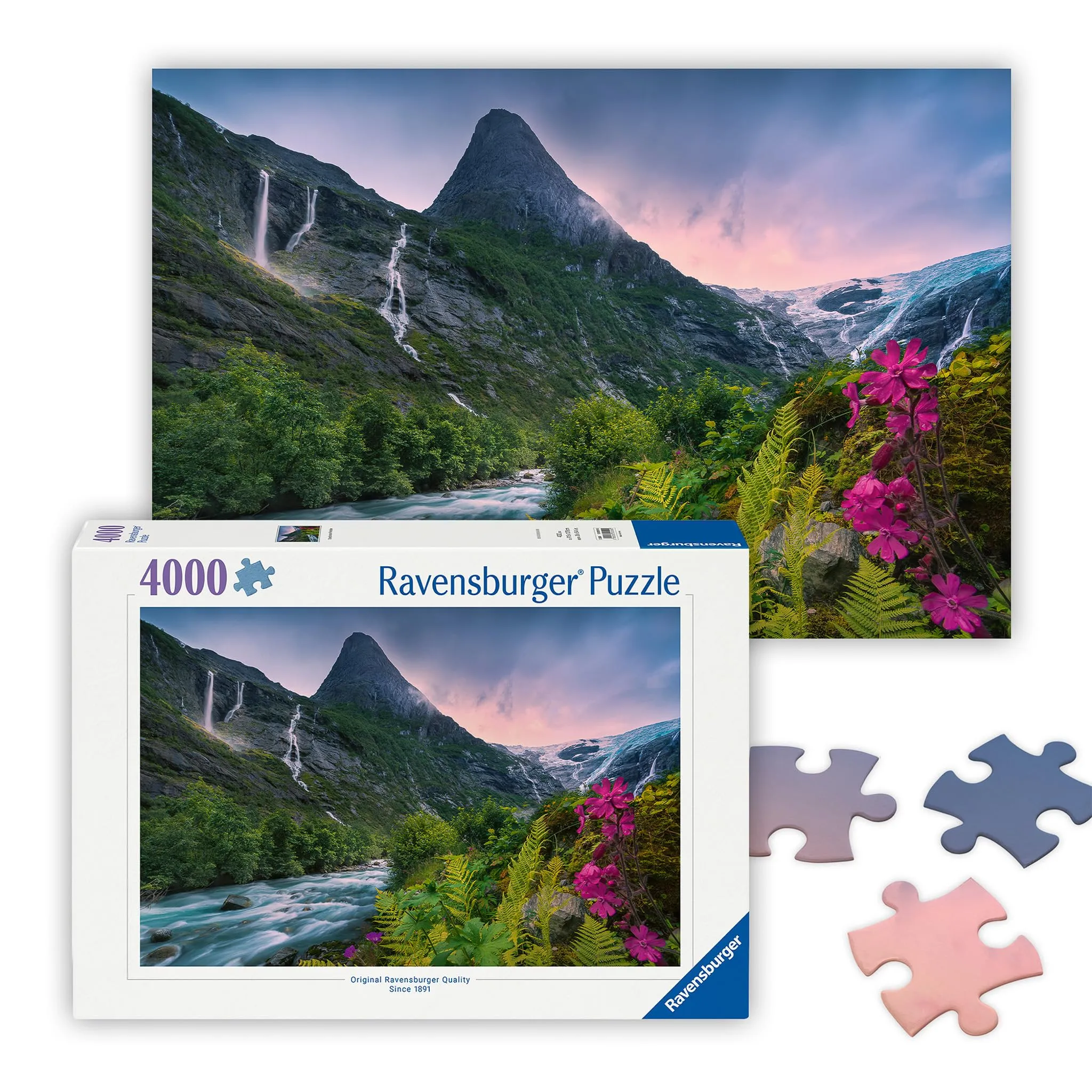 Ravensburger - Puzzle Maestosa Montagna, 4000 Pezzi, Puzzle Paesaggi per Adulti e Ragazzi, Idea Regalo per Lei o Lui, 137x91 cm