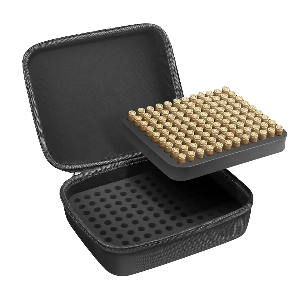 216 Colpi Custodia per Munizioni, 9 mm Scatola per Munizioni a Doppio Strato, Scatola per Proiettili Portatile per Attività All'aperto