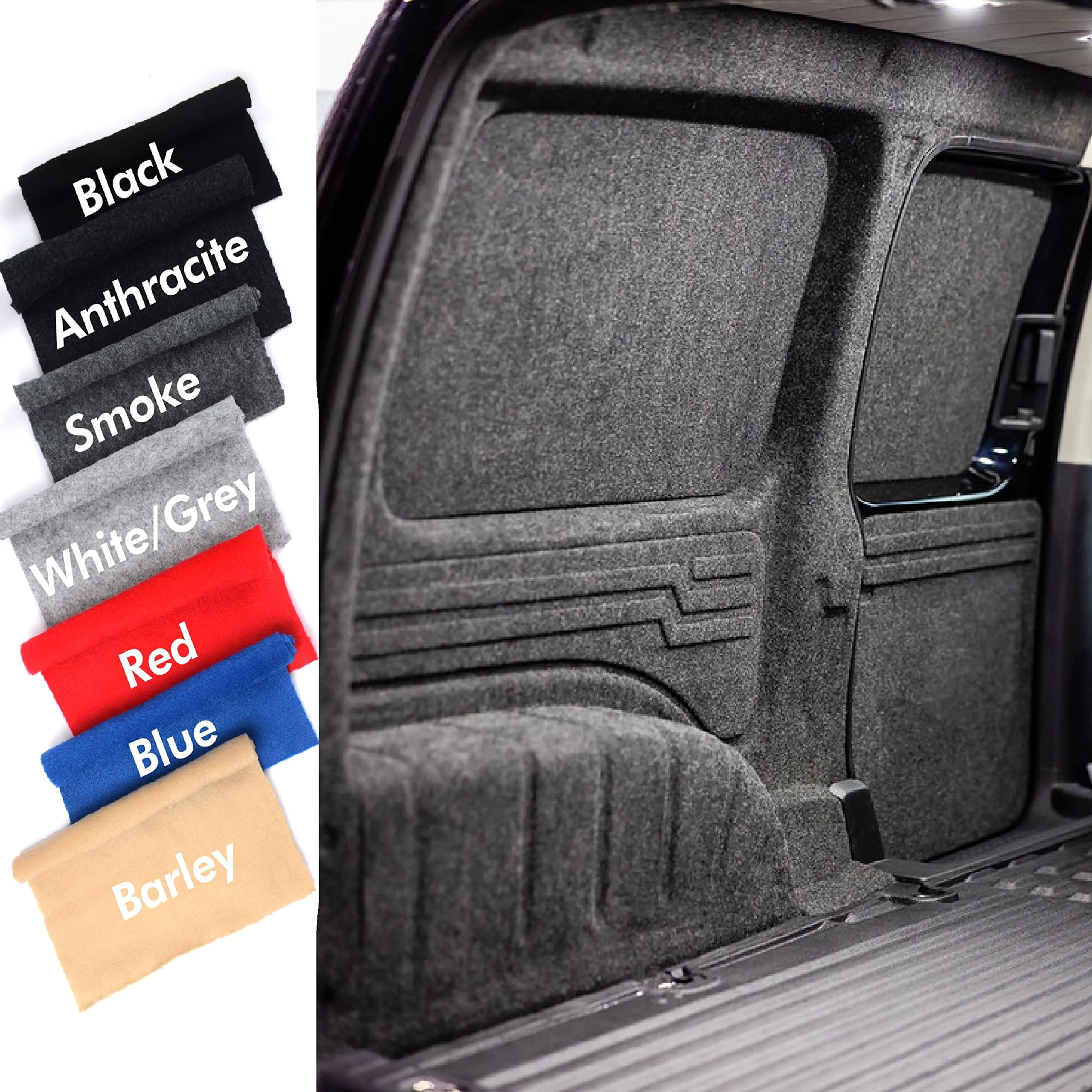 Tappeto con rivestimento super elastico ai quattro angoli, per interni auto, furgoni e camper (fumo, 3 x 2 m)