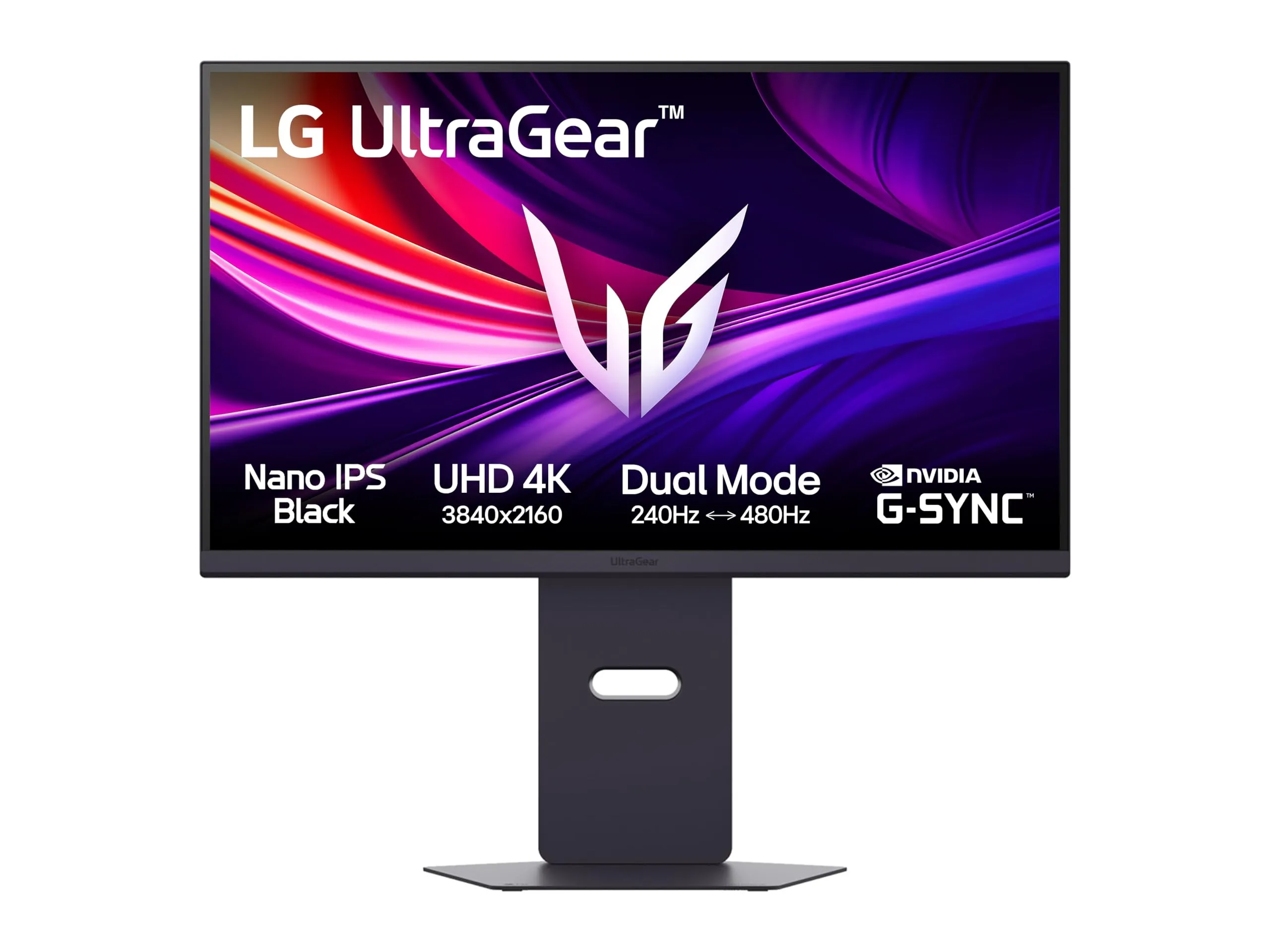 LG UltraGear 27G850A Monitor Gaming 27", UHD 4K, Nano IPS Black, 240Hz, Dual Mode, 1ms (GtG), HDR 600, G-Sync Compatible, AMD FreeSync Premium Pro, VRR, HDMI 2.1, DisplayPort 2.1, Hub USB, AUX, Nero