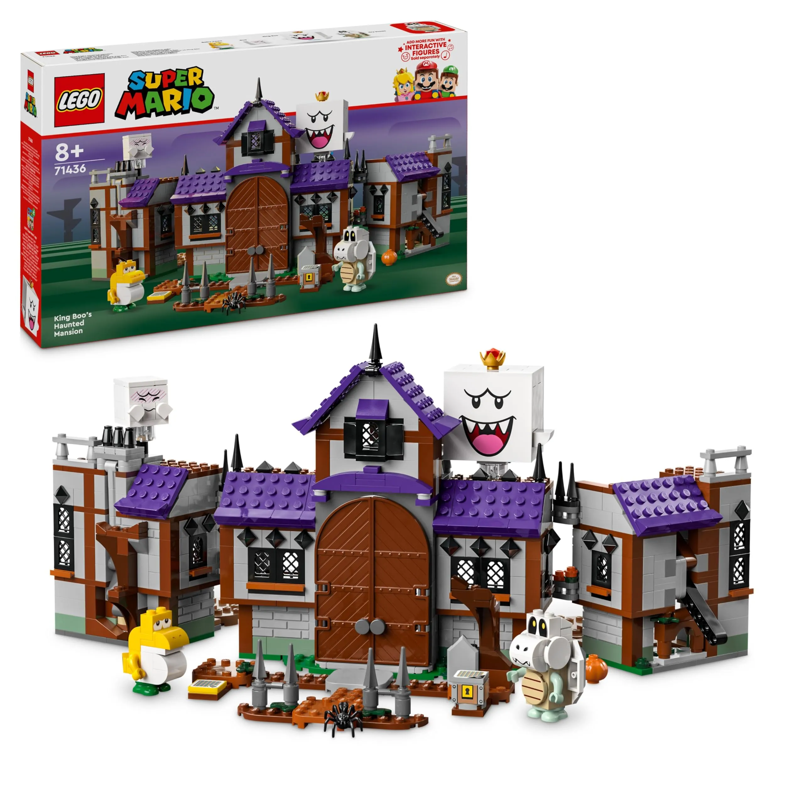 LEGO Super Mario Villa Stregata di Re Boo, Casa Giocattolo da Costruire con Personaggi Fantasma e Baby Yoshi, Giochi d'Avventura per Bambini e Bambine da 8 Anni, Regalo da Collezione Nintendo 71436