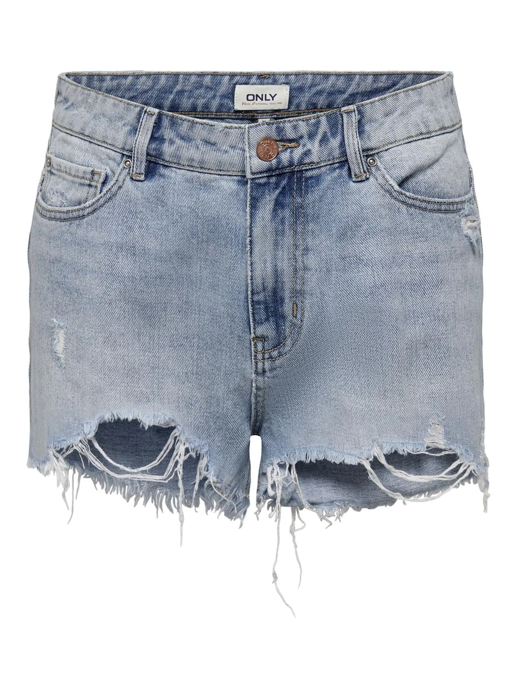 Only Onlpacy Hw Dnm Pantaloncini Noos, Blu, L Donna