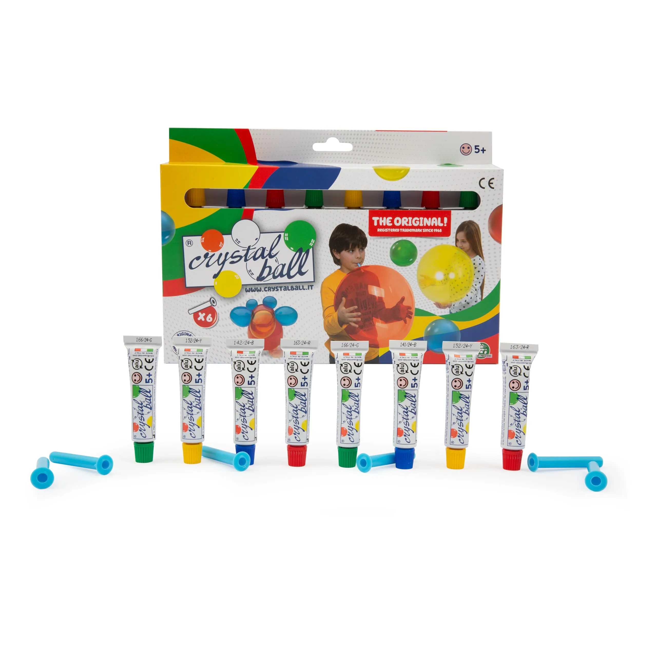 Giochi Preziosi Crystal Ball - Pacco 8 Pezzi, Crea Magiche Bolle Di Colori Diversi, Gioco Creativo Per Bambini, Non Macchia, Adatto Al Gioco In Casa, Per Bambini A Partire Dai 5 Anni