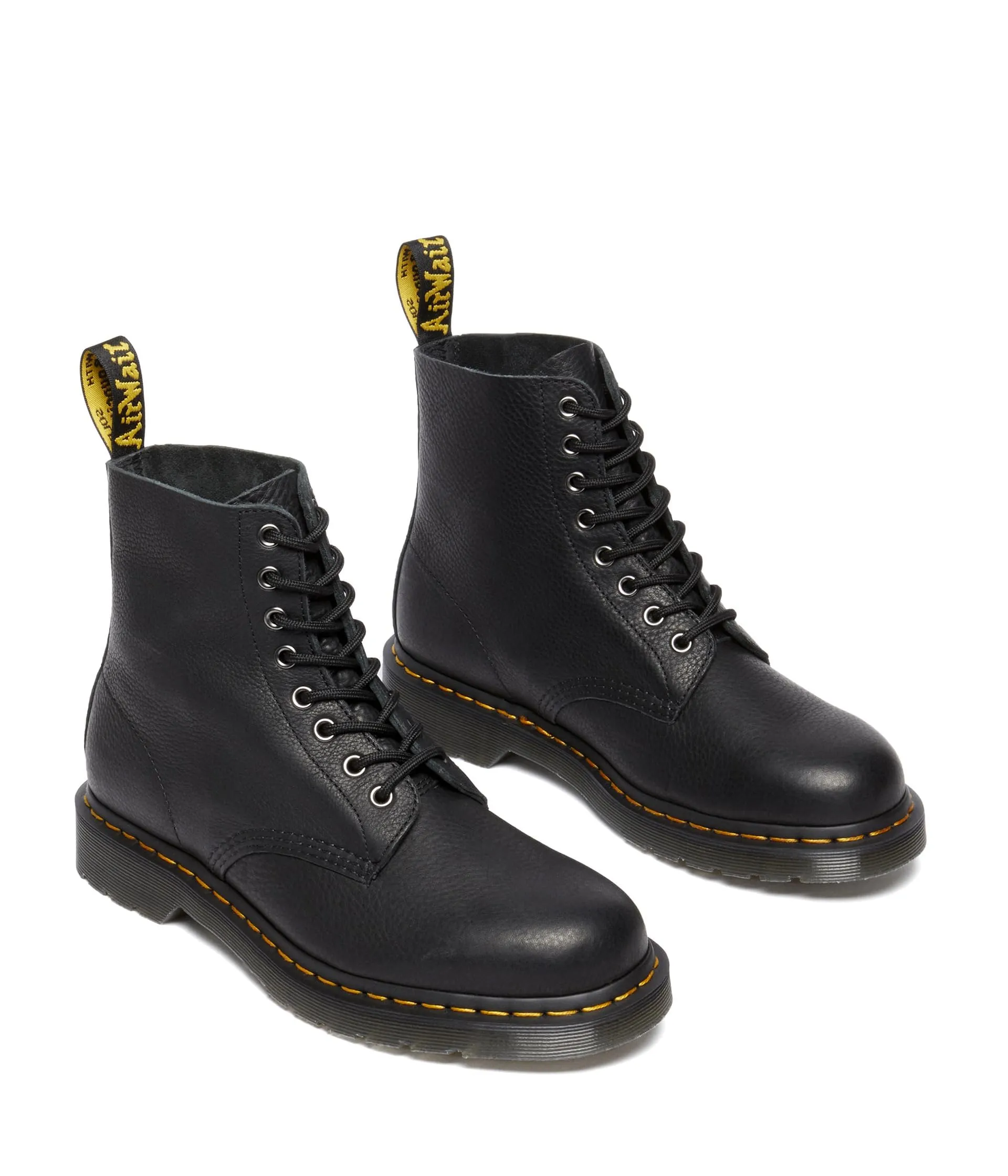 "Dr. Martens Stivali da combattimento unisex 1460 Pascal, in pelle, con lacci, nero, 7 Women/6 Men"
