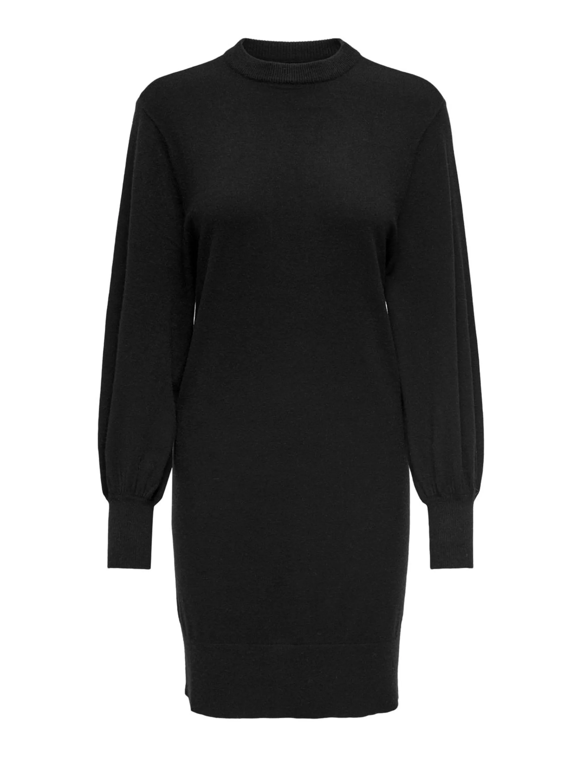 ONLY Onllabelle Life L/S Dress Knt Noos Vestito, Nero 1, S Donna