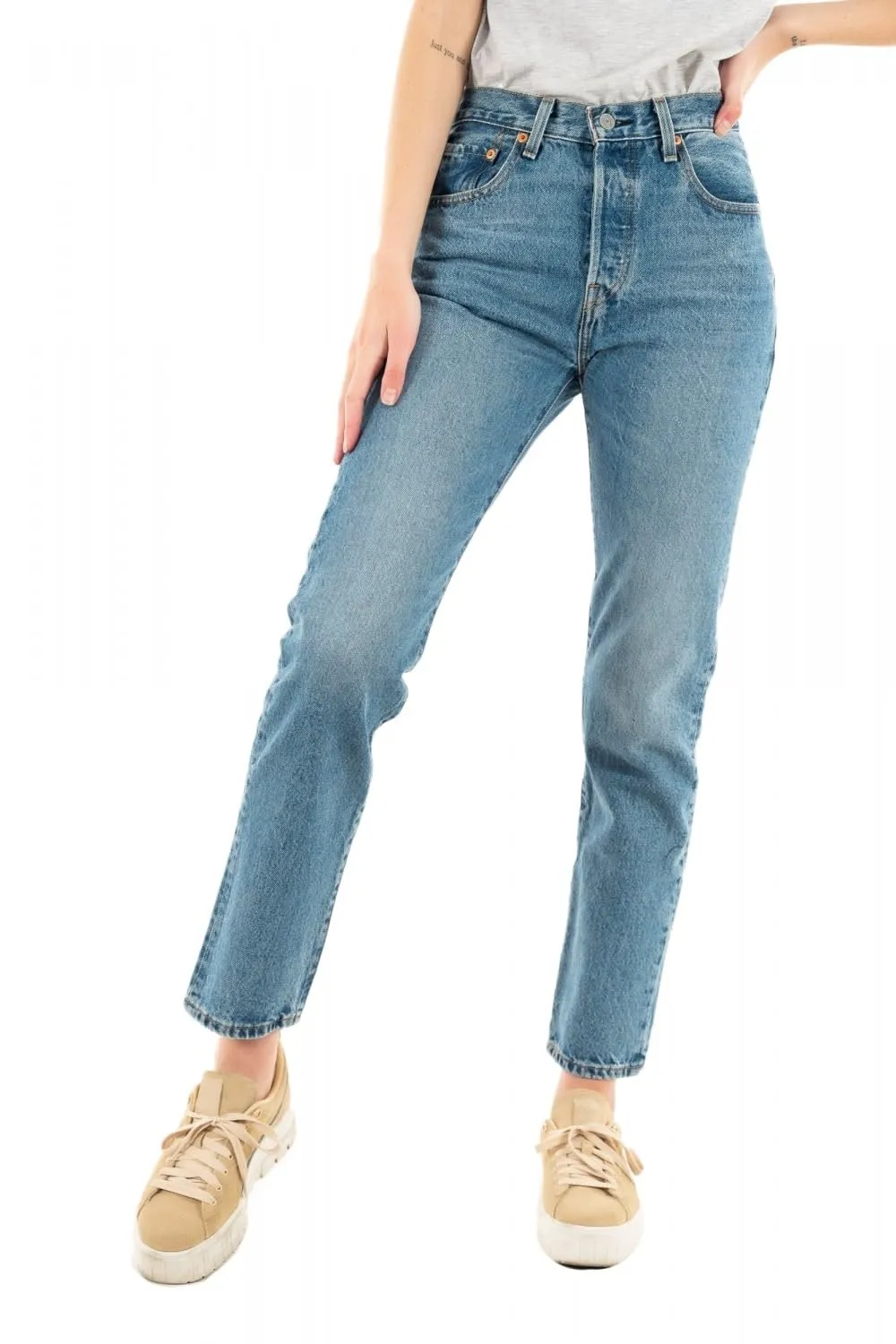 Levi's 501 Crop, Jeans Donna, Must Be Mine, 28W / 26L
