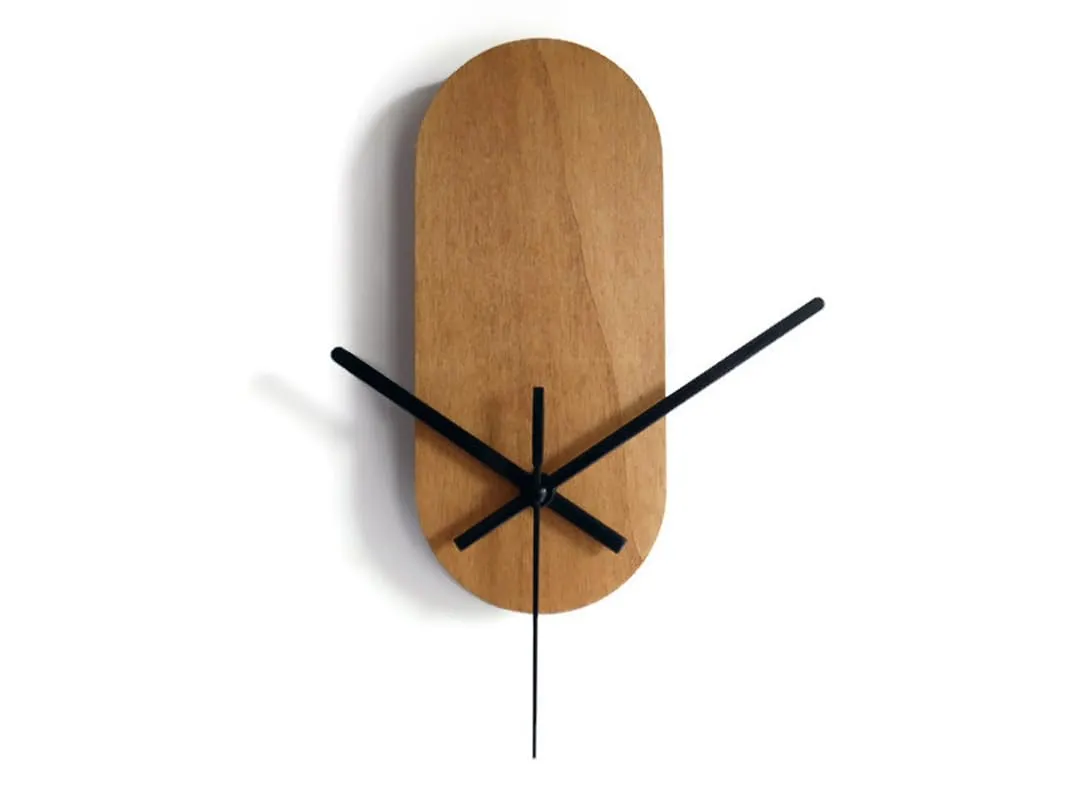 Orologio da parete moderno silenzioso noce chiaro per soggiorno elegante decorazione murale legno tagliato a laser orologio design piccolo per camera da letto idea regalo originale