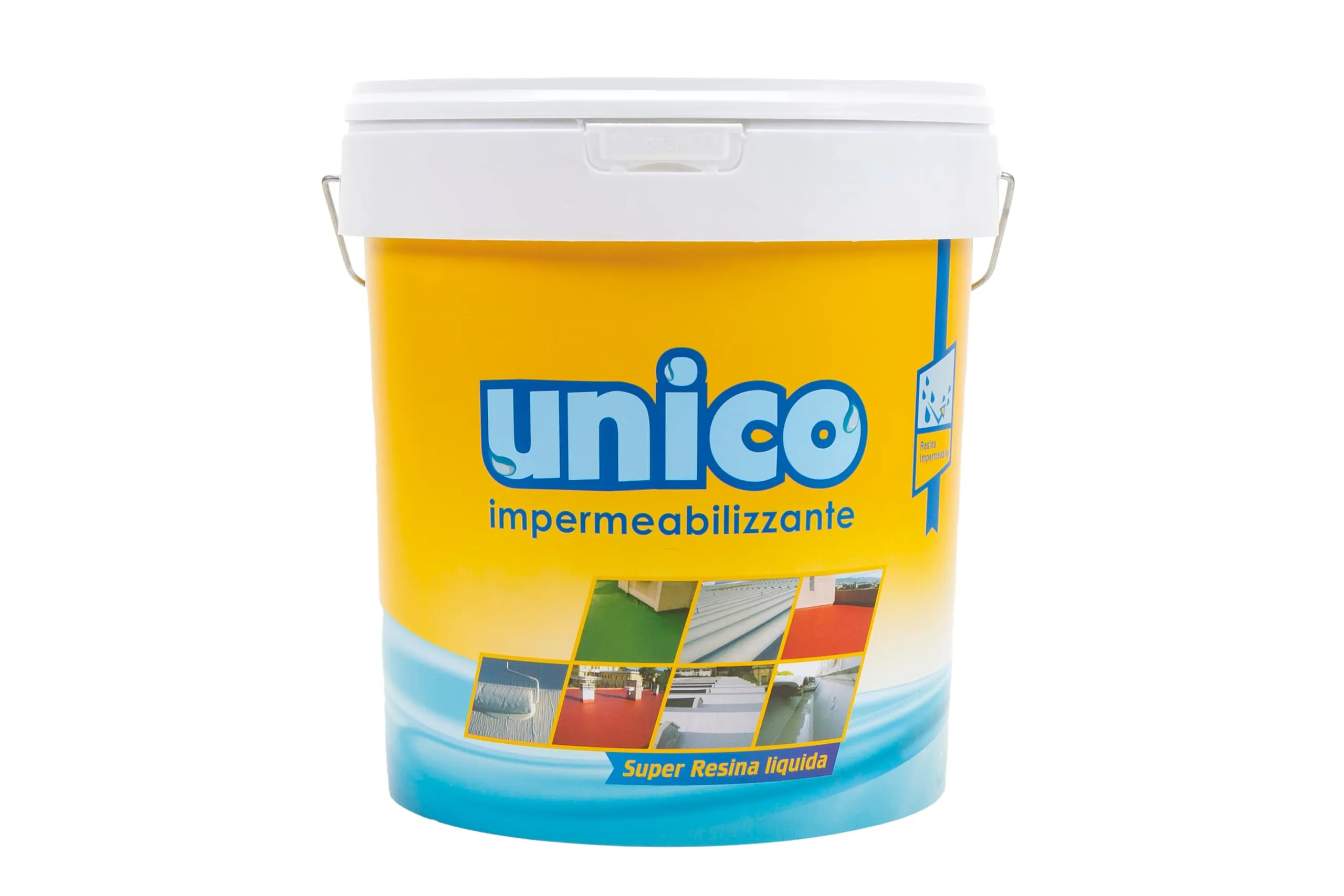 ICOBIT Unico, Super resina liquida impermeabilizzante, Bianco, 10 kg