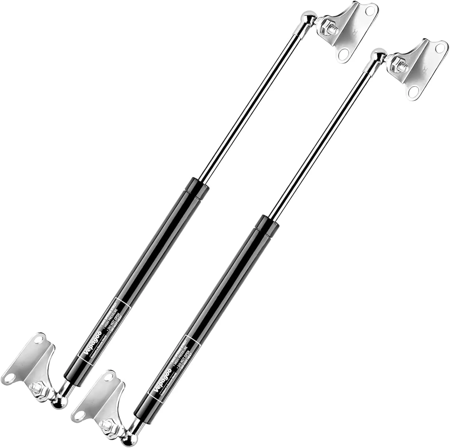 Vepagoo Molla a Gas 580MM 900N/92KG Universale Pistone a Mobili Gas Ammortizzatore, con Supporto a Forma di L per Mobile TV, Letto Contenitore, Finestra, Porte e Altri Progetti DIY, 2 PCS