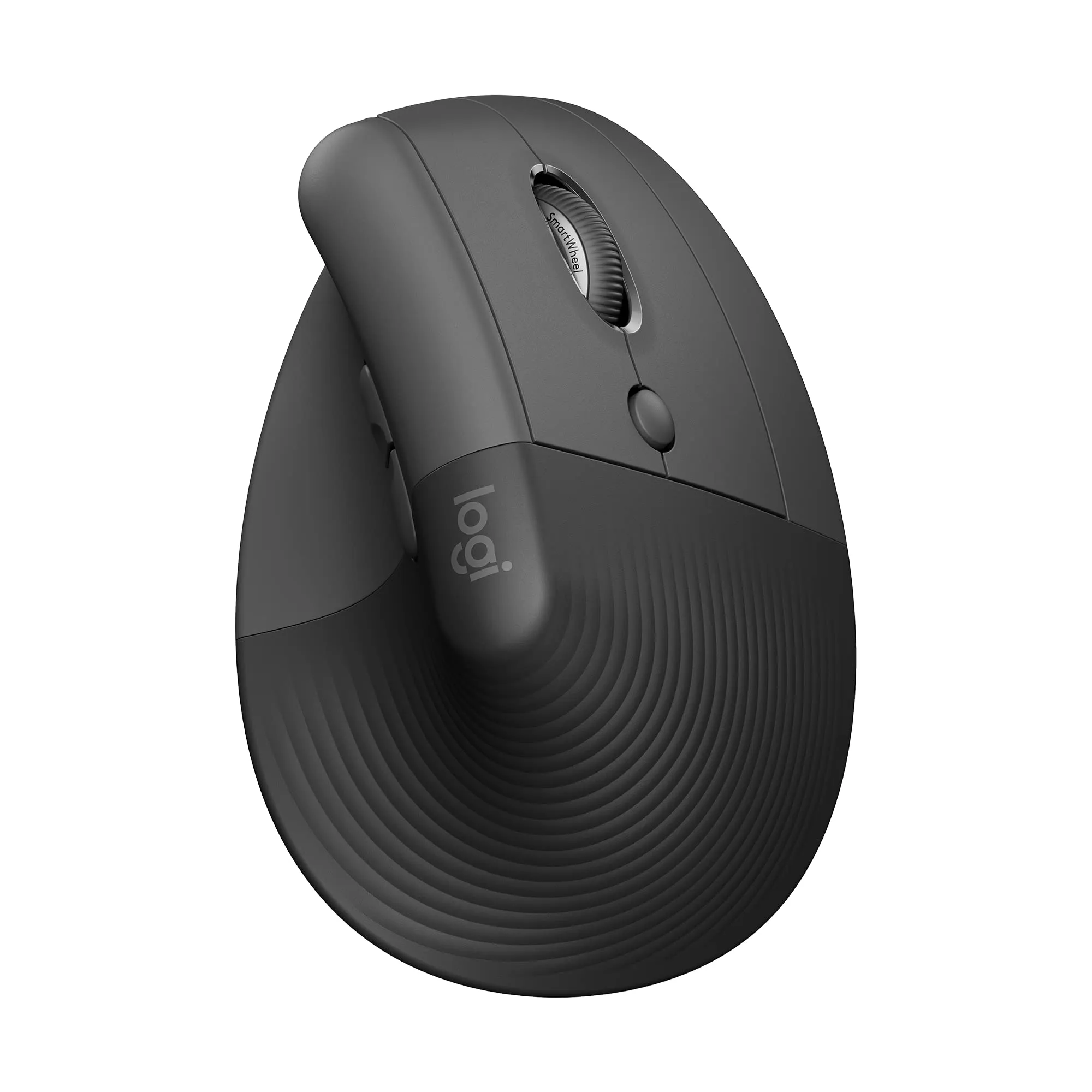 Logitech Lift Mouse Ergonomico Verticale, Senza Fili, Ricevitore Bluetooth o Logi Bolt USB, Clic Silenziosi, 4 Tasti, Compatibile con Windows / macOS / iPadOS, Laptop, PC - Grafite