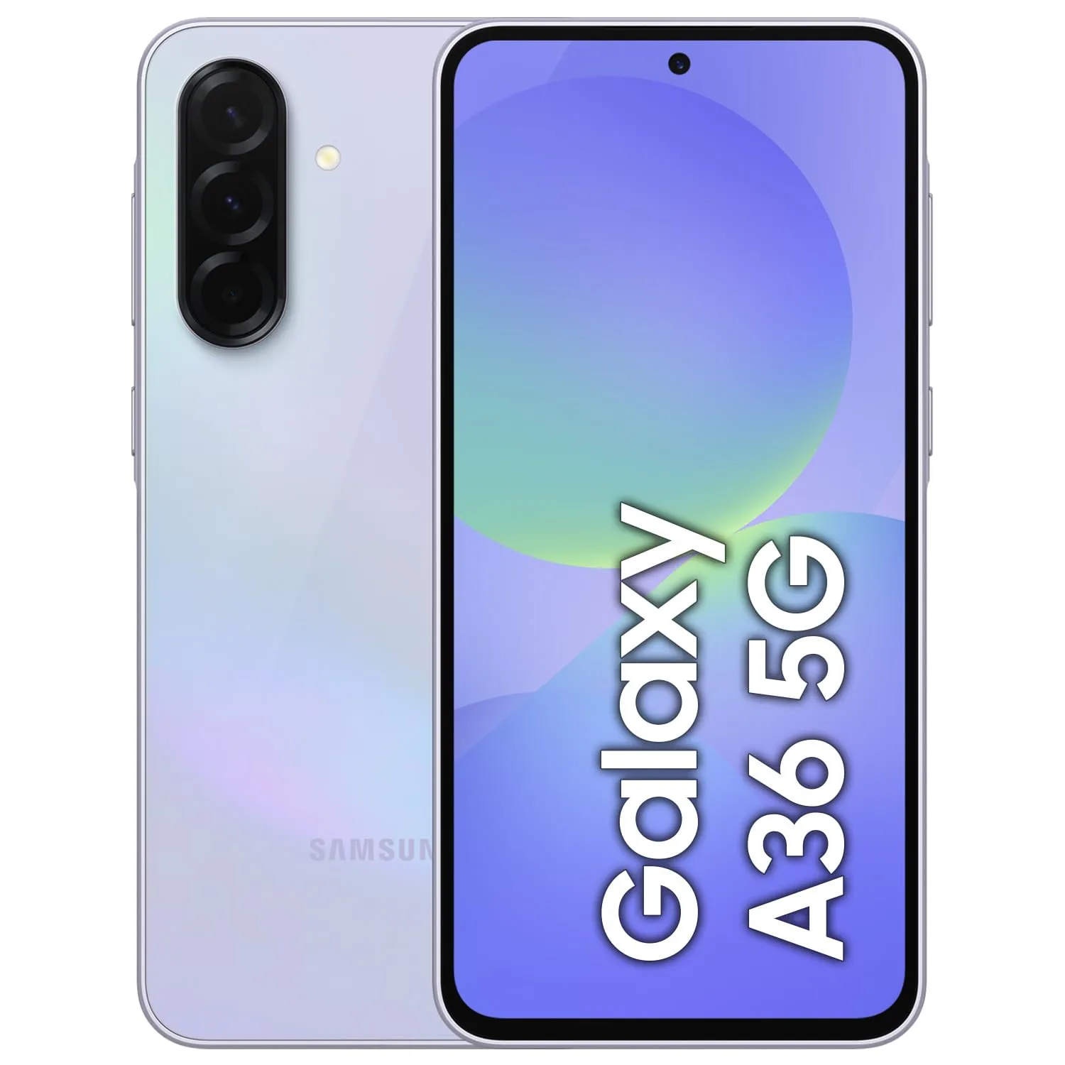 Samsung Galaxy A36 [Versione AU] Telefono cellulare serie 5G A, intelligenza fantastica, memoria da 128 GB, display da 6,7 pollici, lunga durata della batteria, ricarica super veloce, lavanda