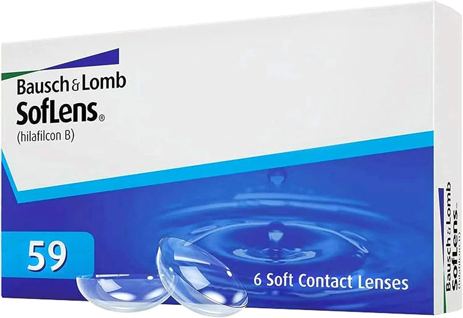 Soflens 59 Lenti a Contatto Correttive Mensili, 6 Lenti, BC 8.6 mm, DIA 14.2 mm, -4.0 Diopt
