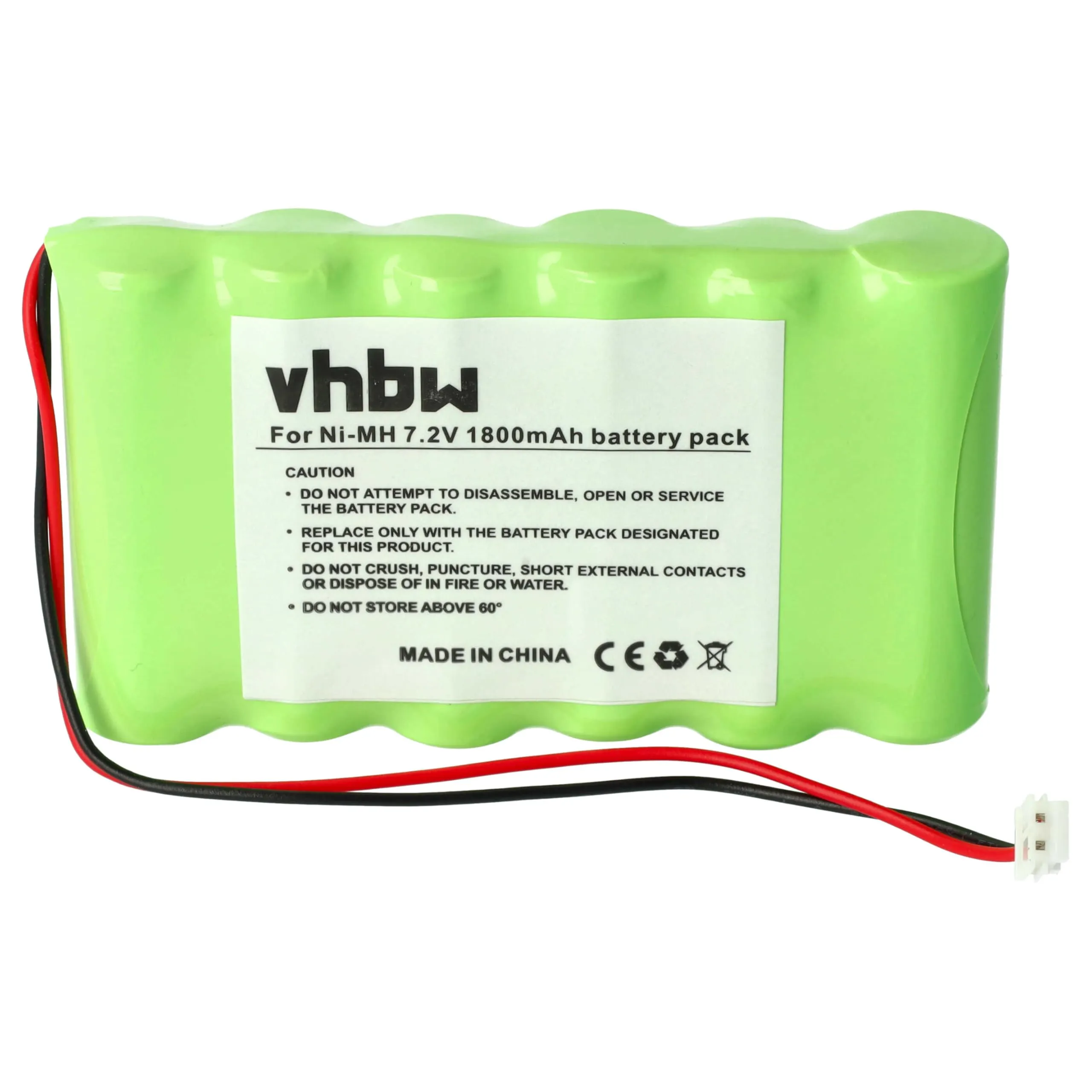 vhbw batteria compatibile con Compex Sport 3 Vascular, Sport 400, Sport Tens, Top Fitness strumentazione medica (1800mAh, 7,2V, NiMH)