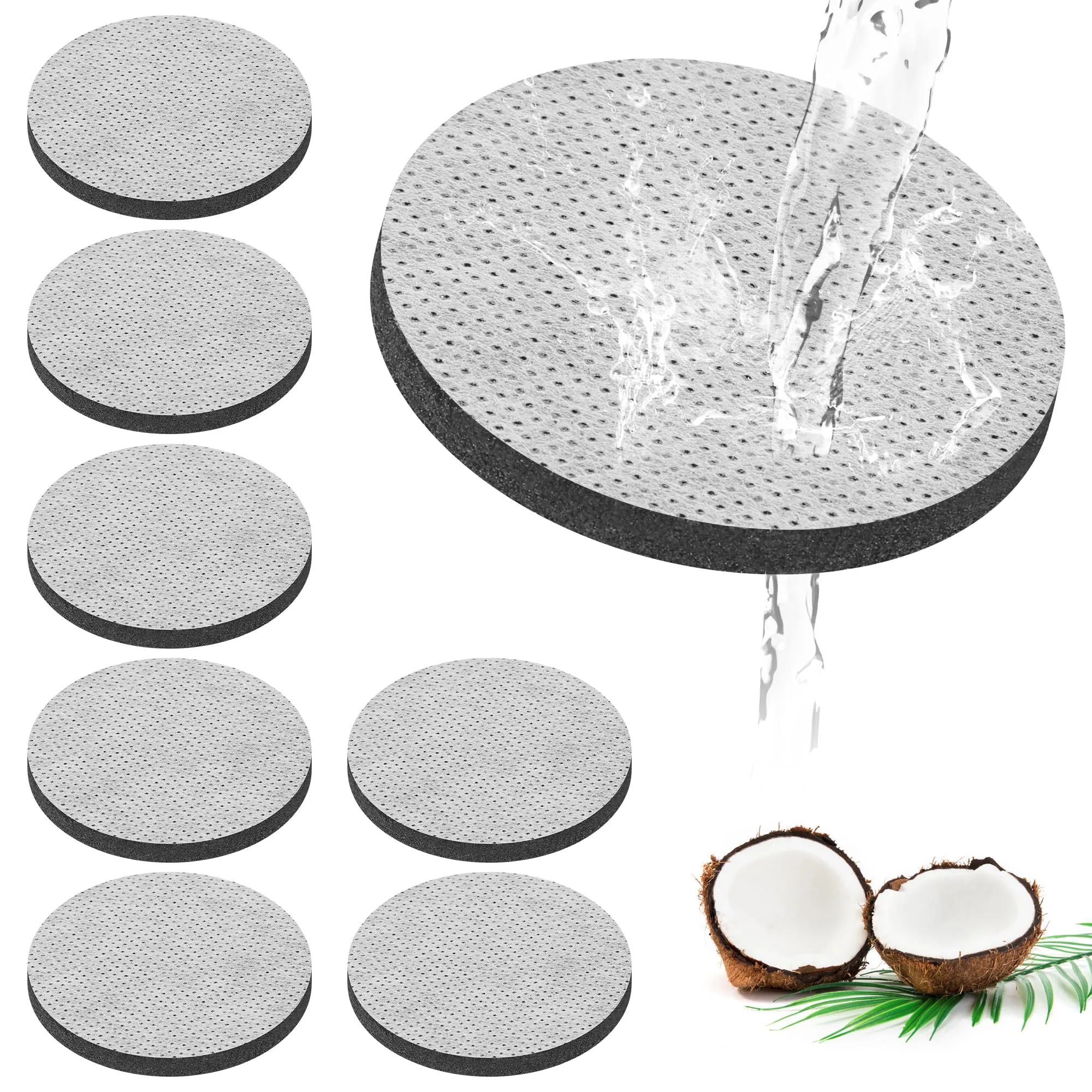 10 Pezzi Filtri Disco per Borraccia Brita, Riduzione Cloro, Metalli Pesanti e Impurità, Compatibile con Borraccia Brita Fill and Go, Filtro Acqua Potabile, Microparticelle, Migliora il Gusto