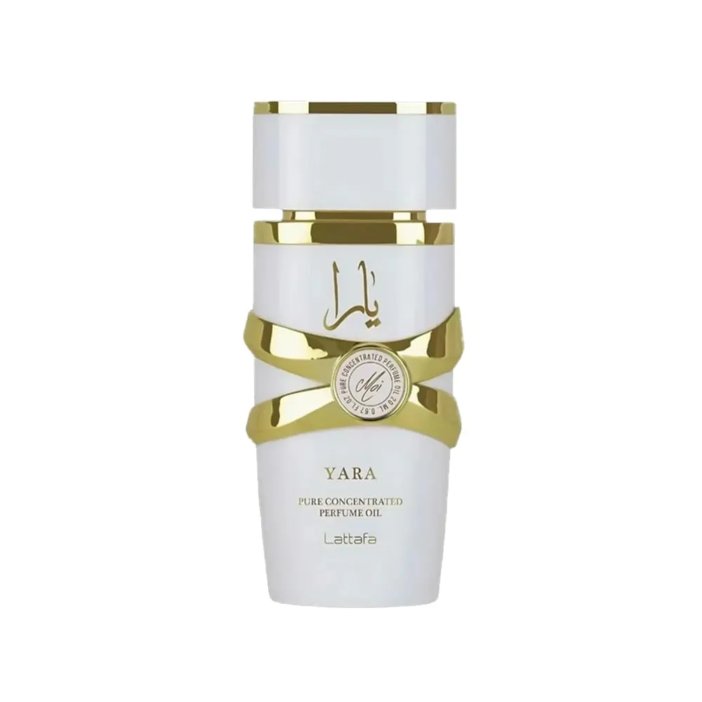 Lattafa Yara Moi - Olio profumato concentrato puro, fruttato, floreale, dolce, legnoso, per donne, 19,0 g/20 ml